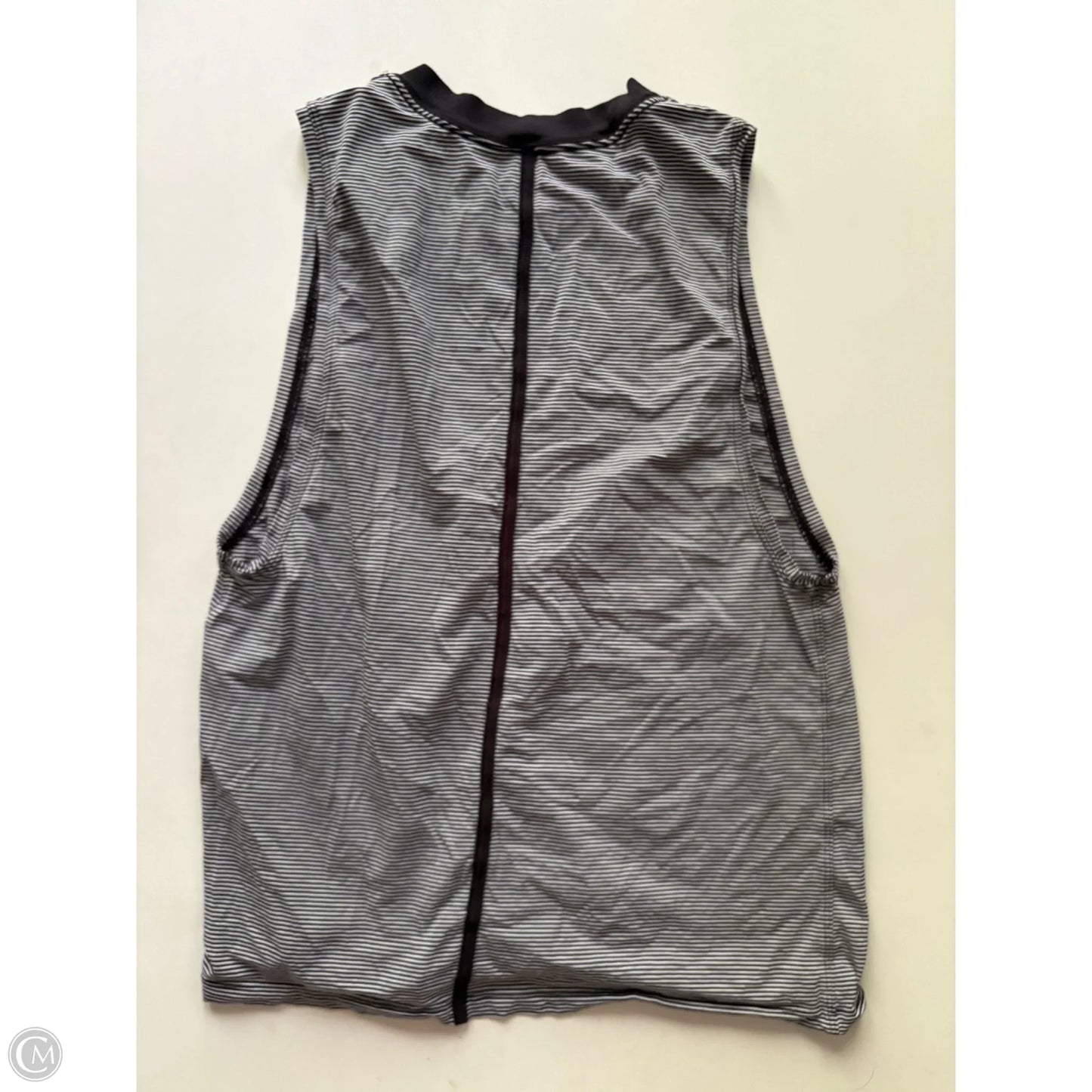 Athletic Tank Top By Lululemon In Striped Pattern, Size: S