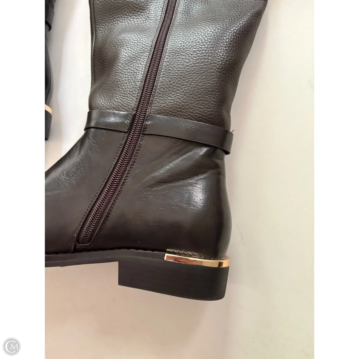 Boots Knee Heels By Torgies In Brown, Size: 8.5