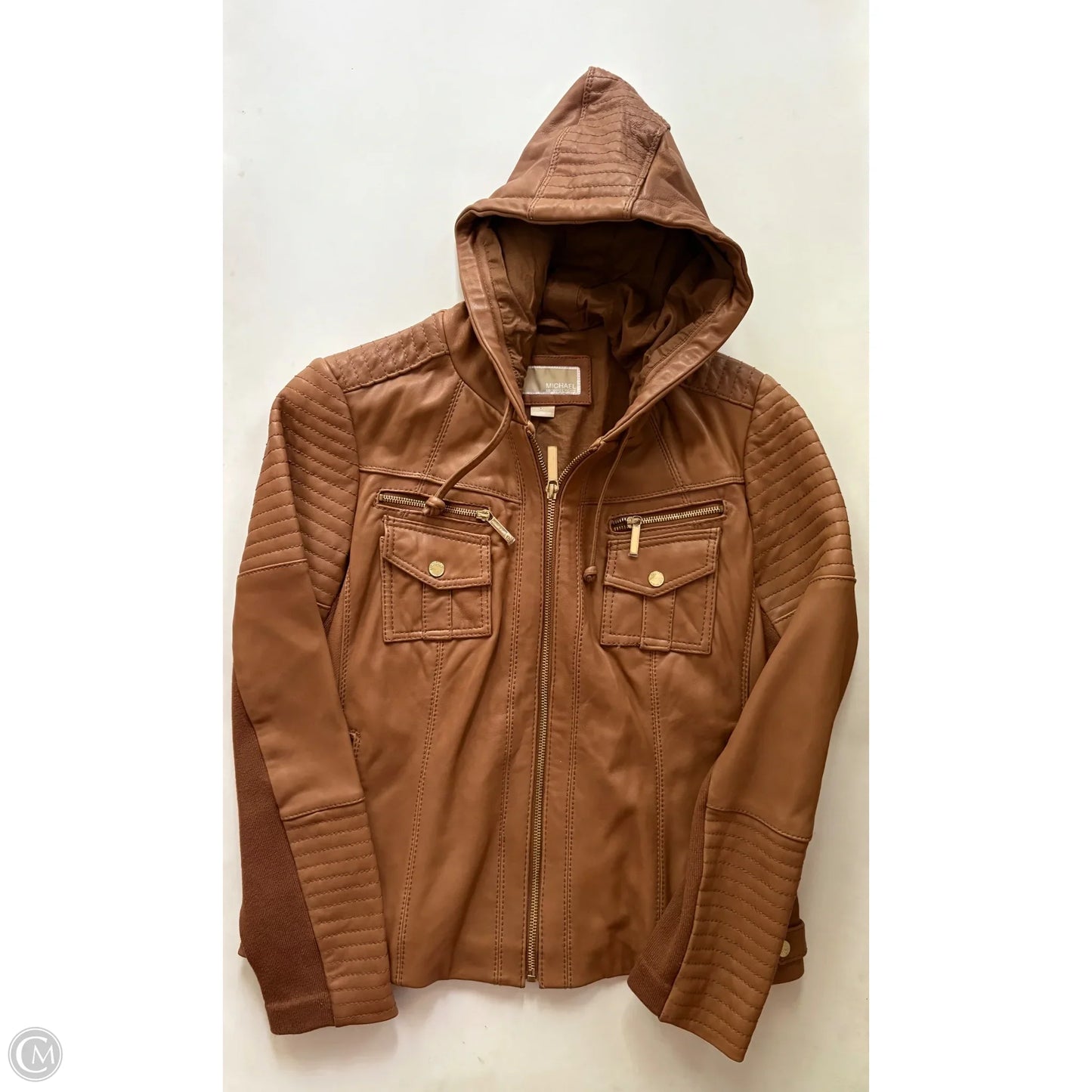 Coat Designer By Michael Kors In Brown, Size: Xl