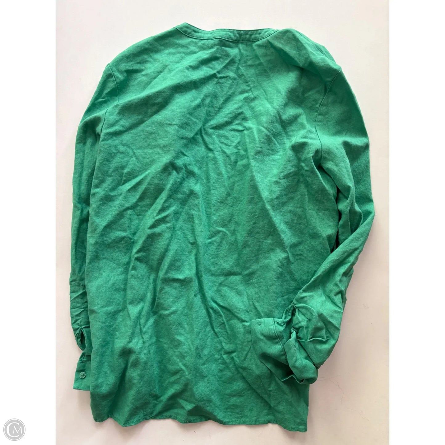 Top Long Sleeve By Nine West Apparel In Green, Size: M