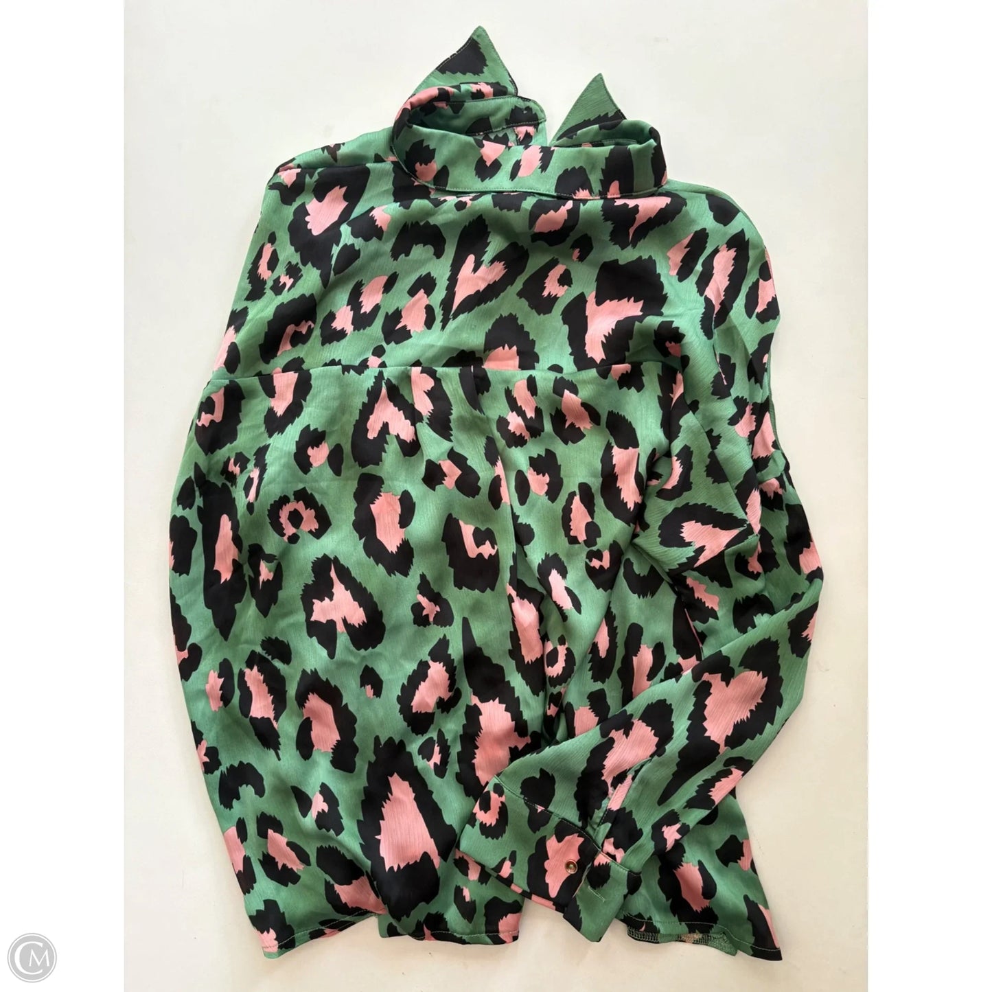 Blouse Long Sleeve By L Love In Animal Print, Size: M
