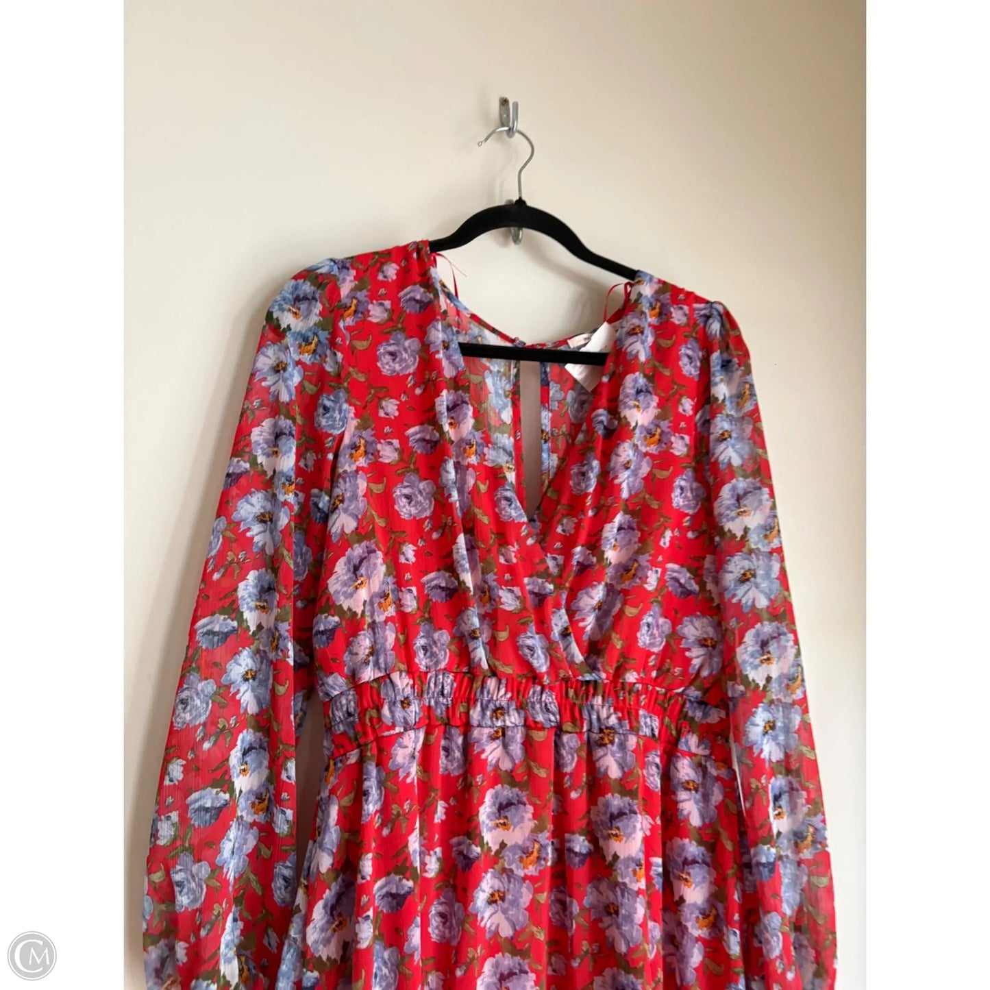 Dress Casual Midi By Francesca's In Floral Print, Size: L