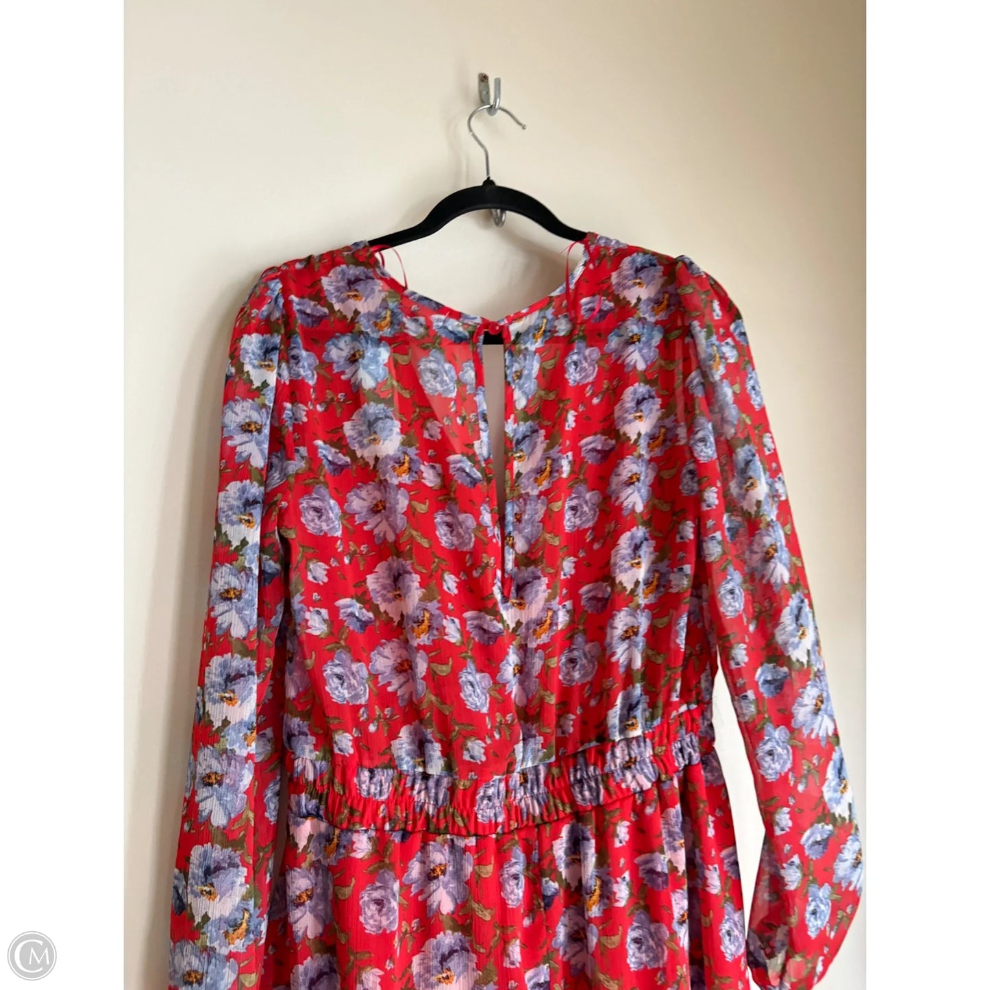 Dress Casual Midi By Francesca's In Floral Print, Size: L
