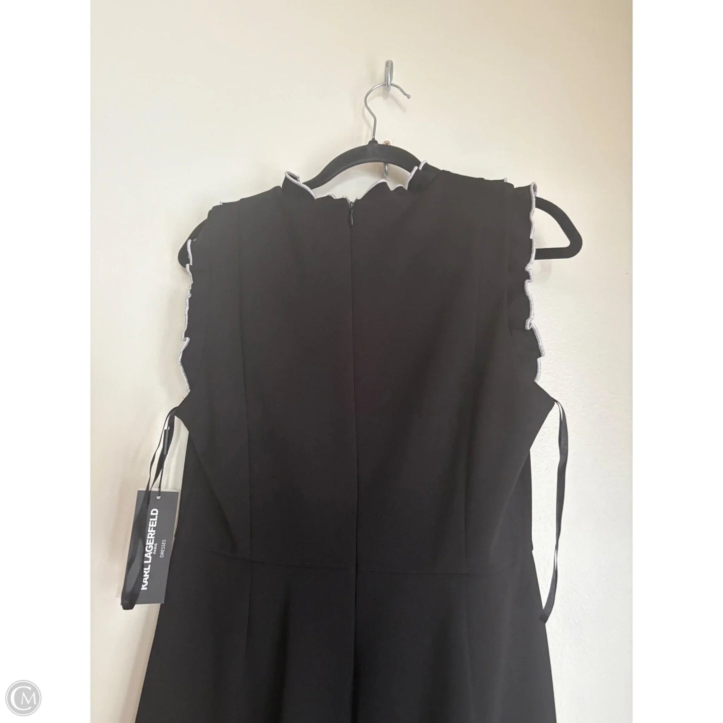 Dress Designer By Karl Lagerfeld In Black, Size: M