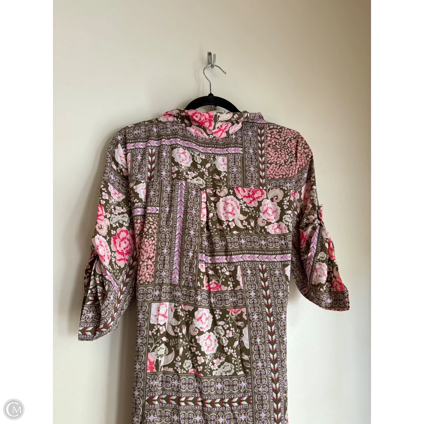 Dress Casual Midi By New York And Co In Floral Print, Size: L
