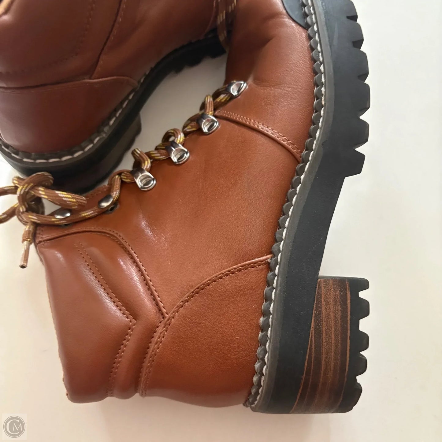 Boots Ankle Heels By Universal Thread In Brown, Size: 6.5