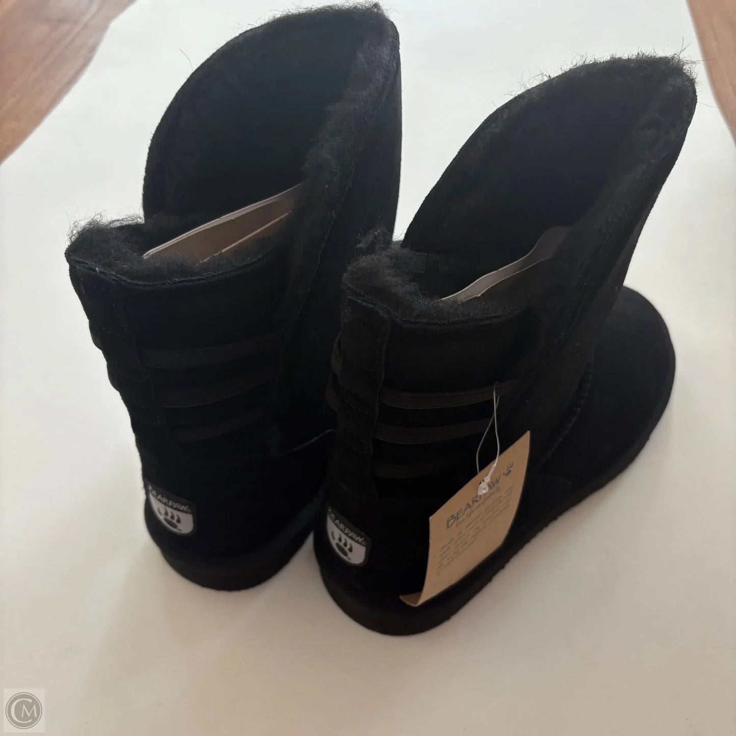 Boots Ankle Flats By Bearpaw In Black, Size: 10