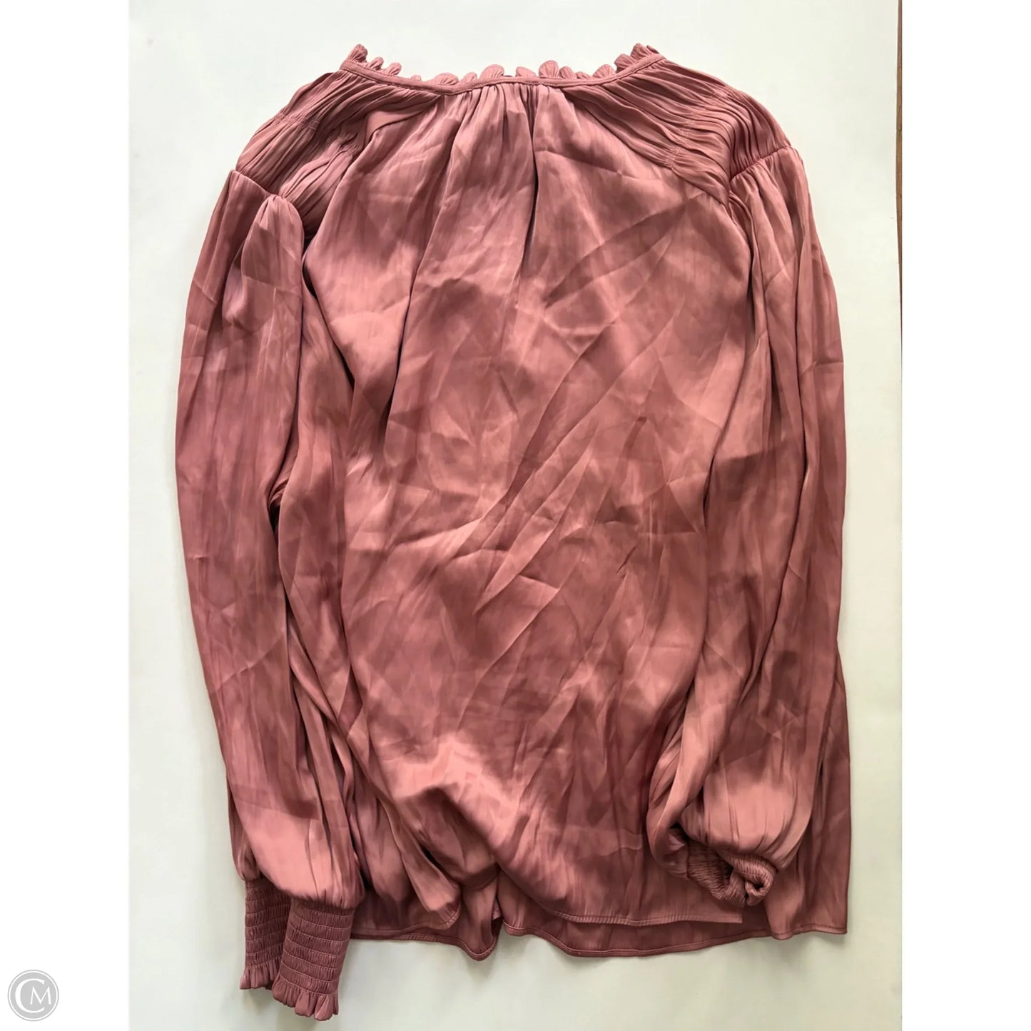 Blouse Long Sleeve By Rachel Zoe In Pink, Size: 2x