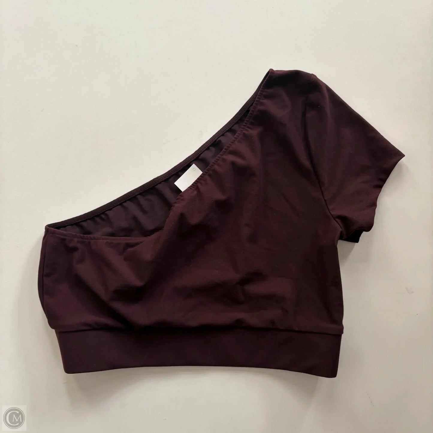 Athletic Top Short Sleeve By Victorias Secret In Maroon, Size: M