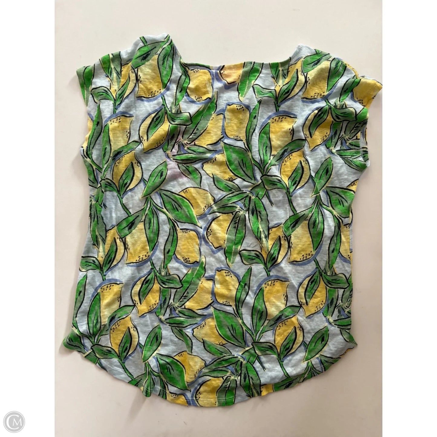 Top Short Sleeve By Isaac Mizrahi In Multi-colored, Size: L