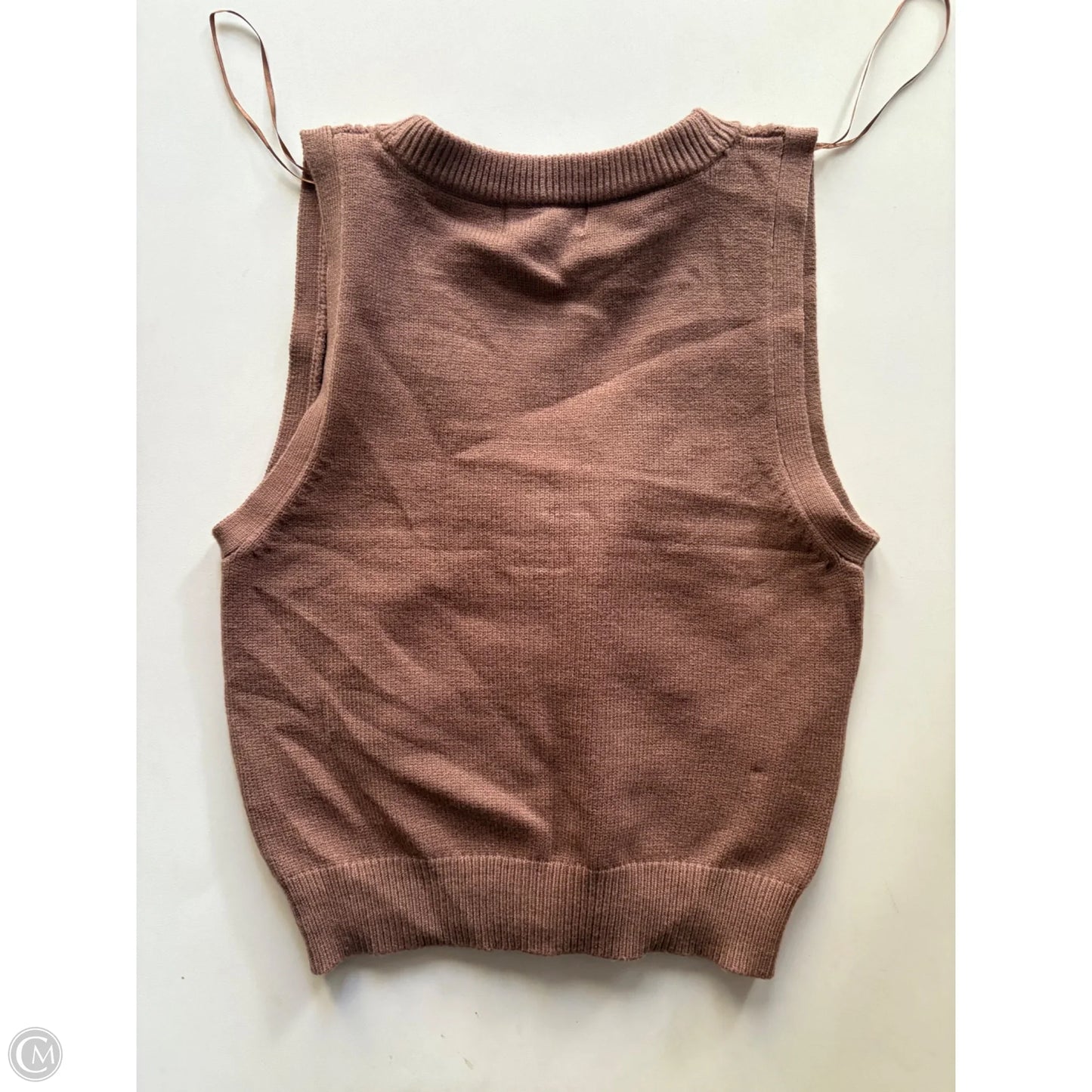 Vest Sweater By Jessica Simpson In Brown, Size: M