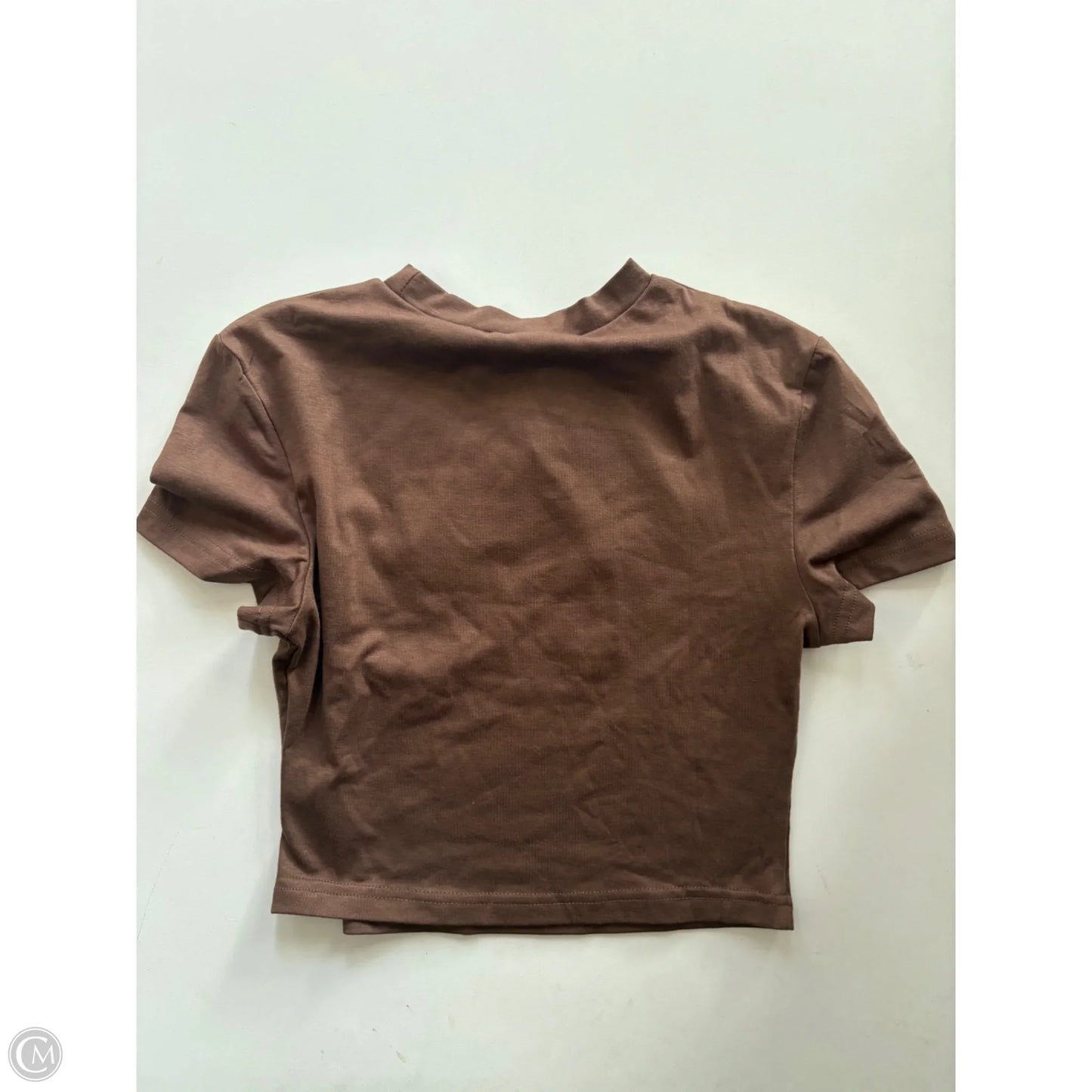 Top Short Sleeve By Cider In Brown, Size: S