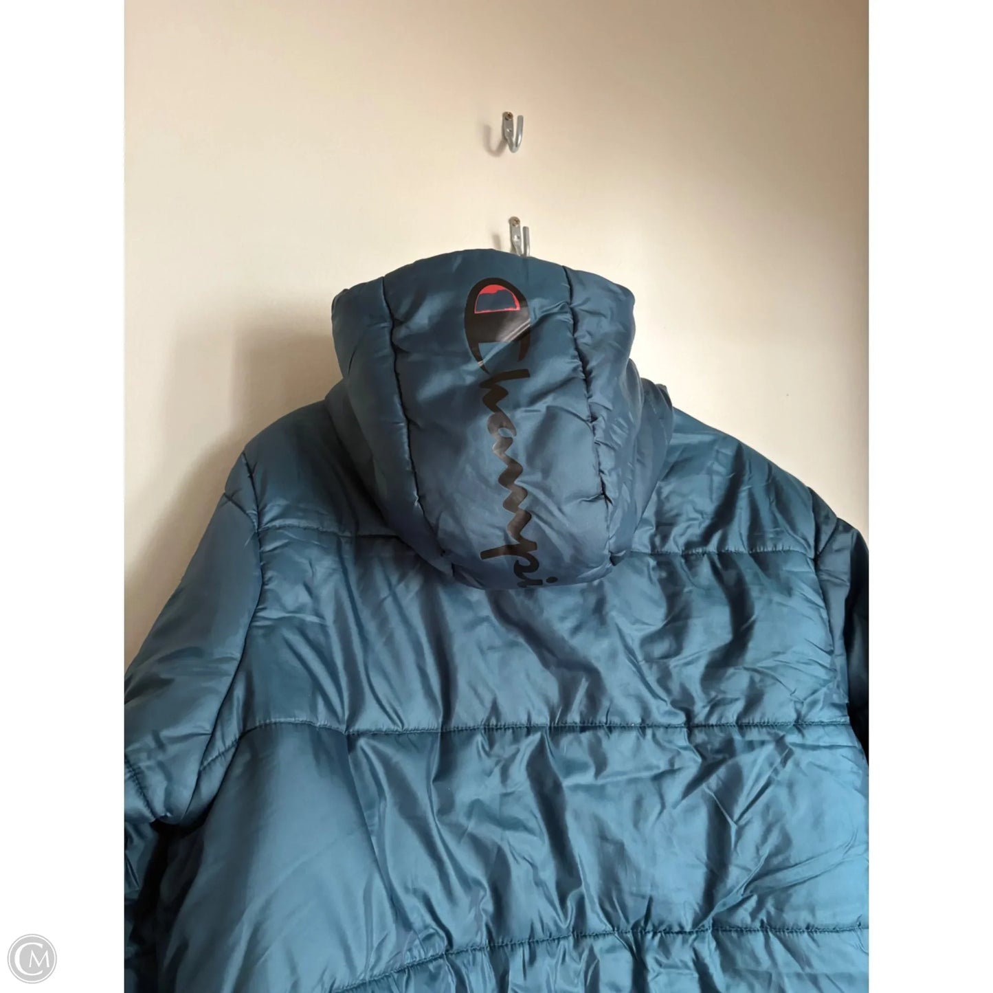 Coat Puffer & Quilted By Champion In Blue, Size: M