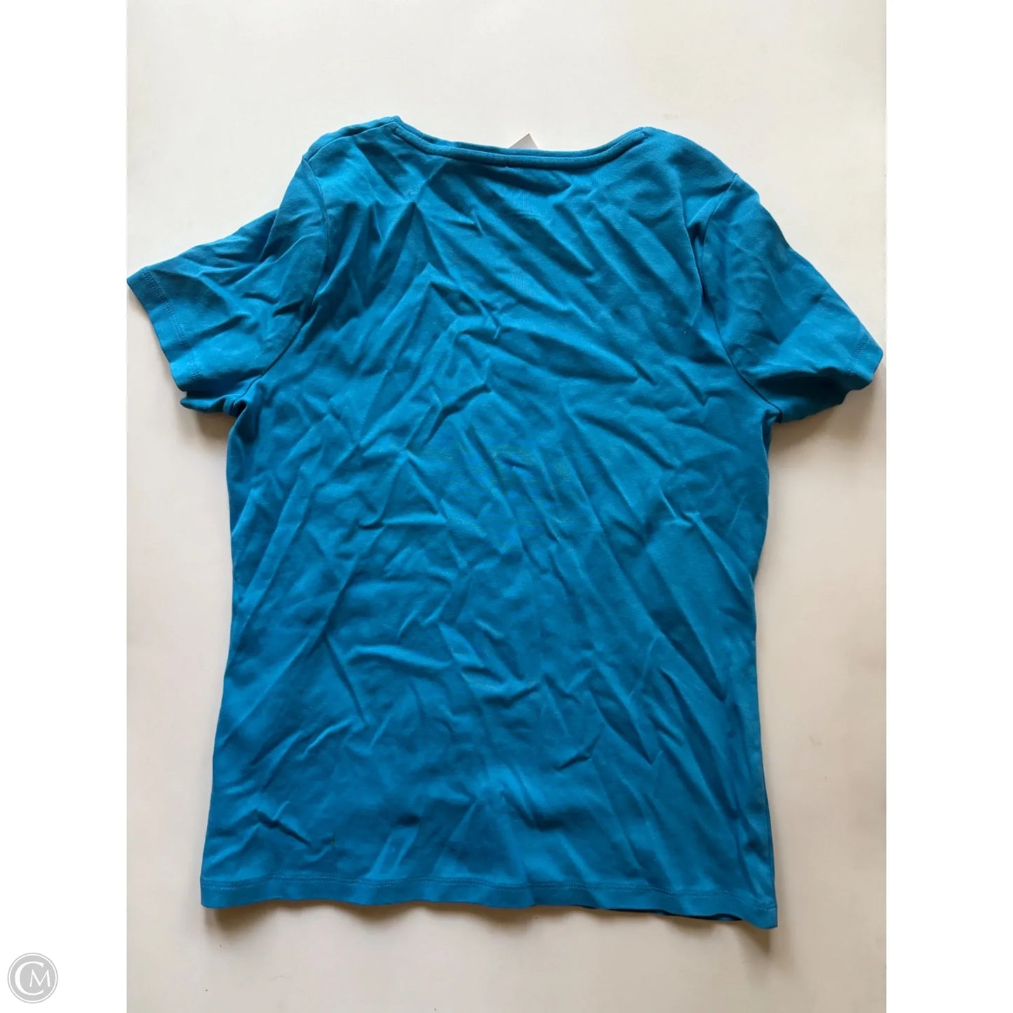 Top Short Sleeve By Talbots In Blue, Size: L