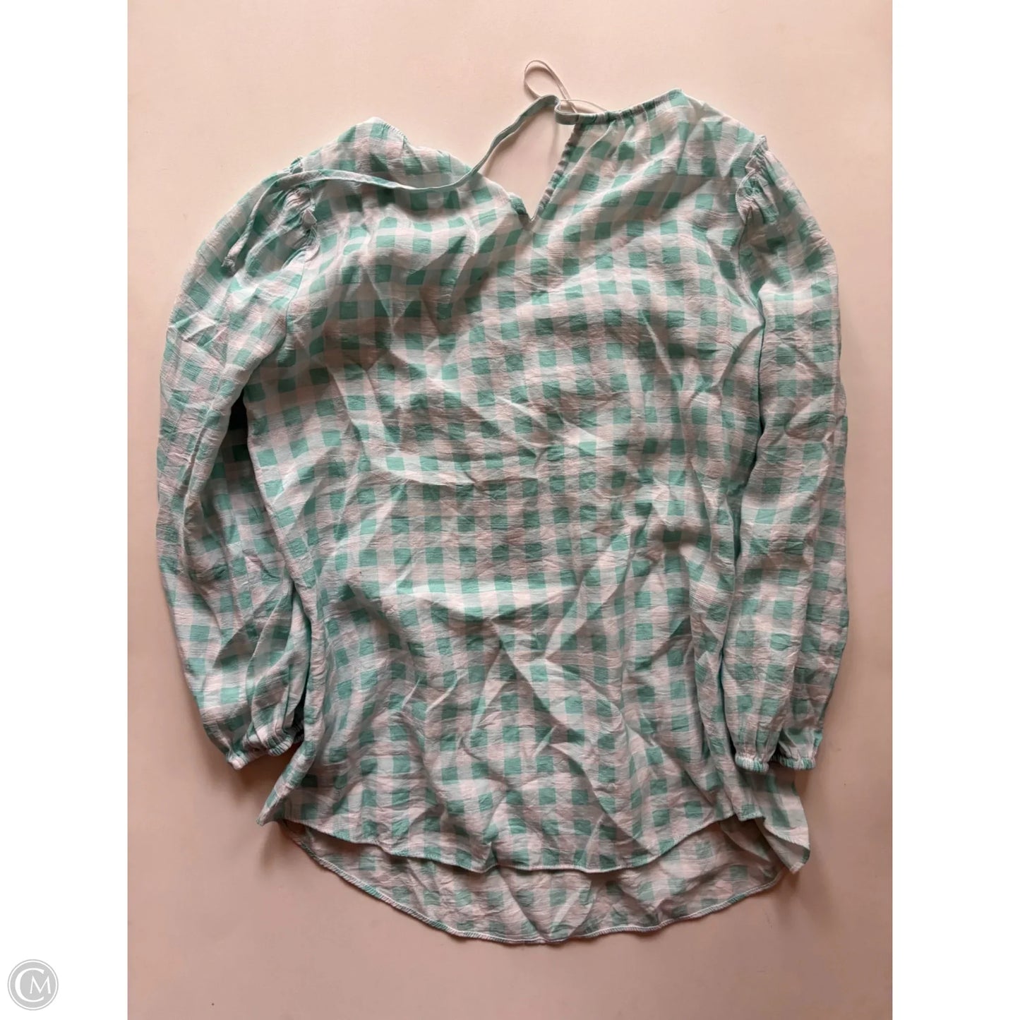 Top Long Sleeve By Lc Lauren Conrad In Plaid Pattern, Size: Xs