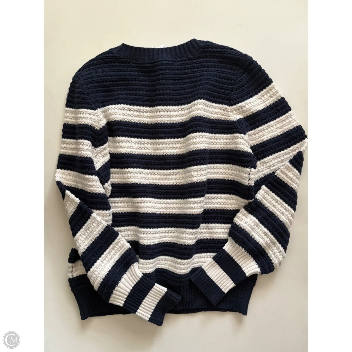 Sweater By Loft In Striped Pattern, Size: M