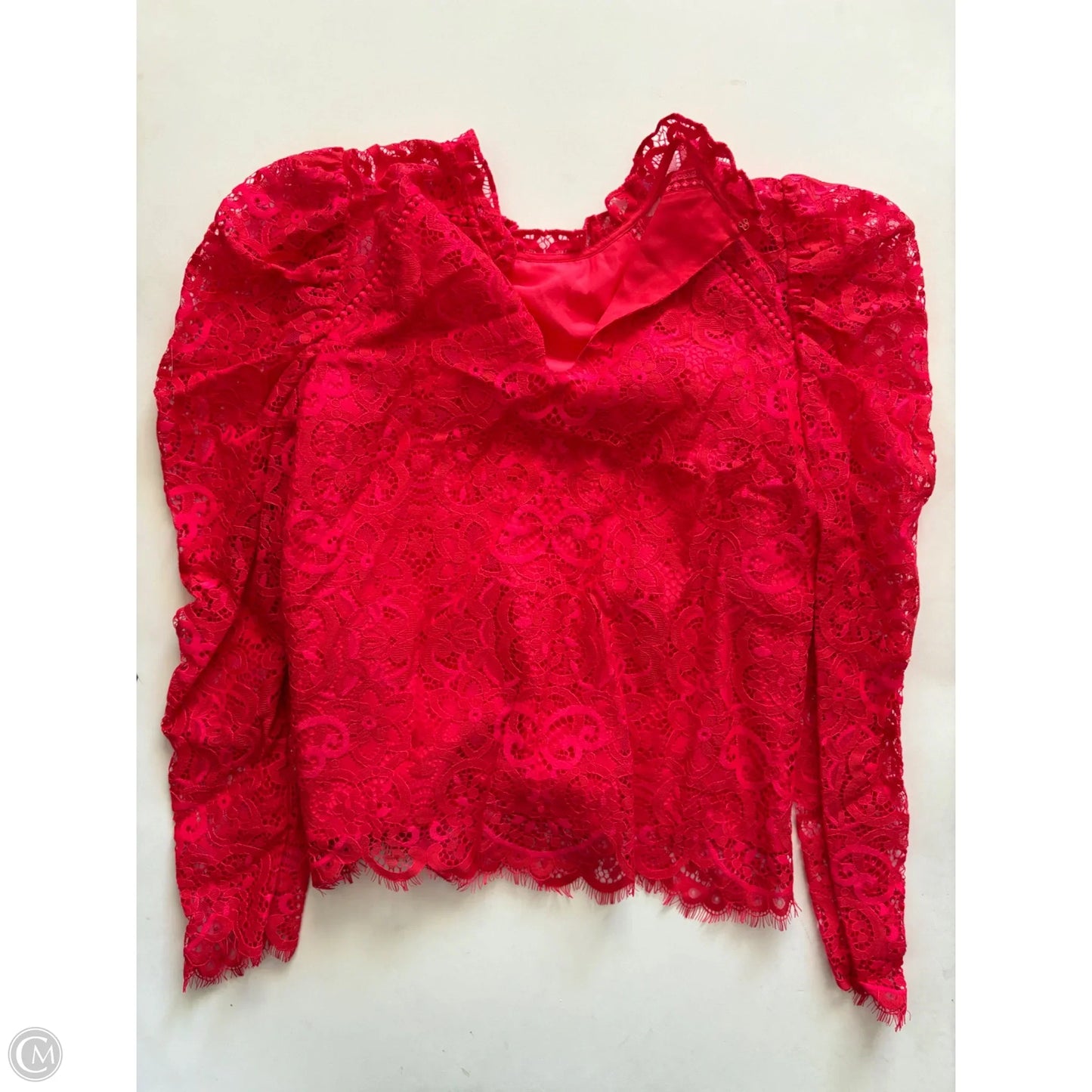 Top Long Sleeve Designer By Lilly Pulitzer In Red, Size: Xs