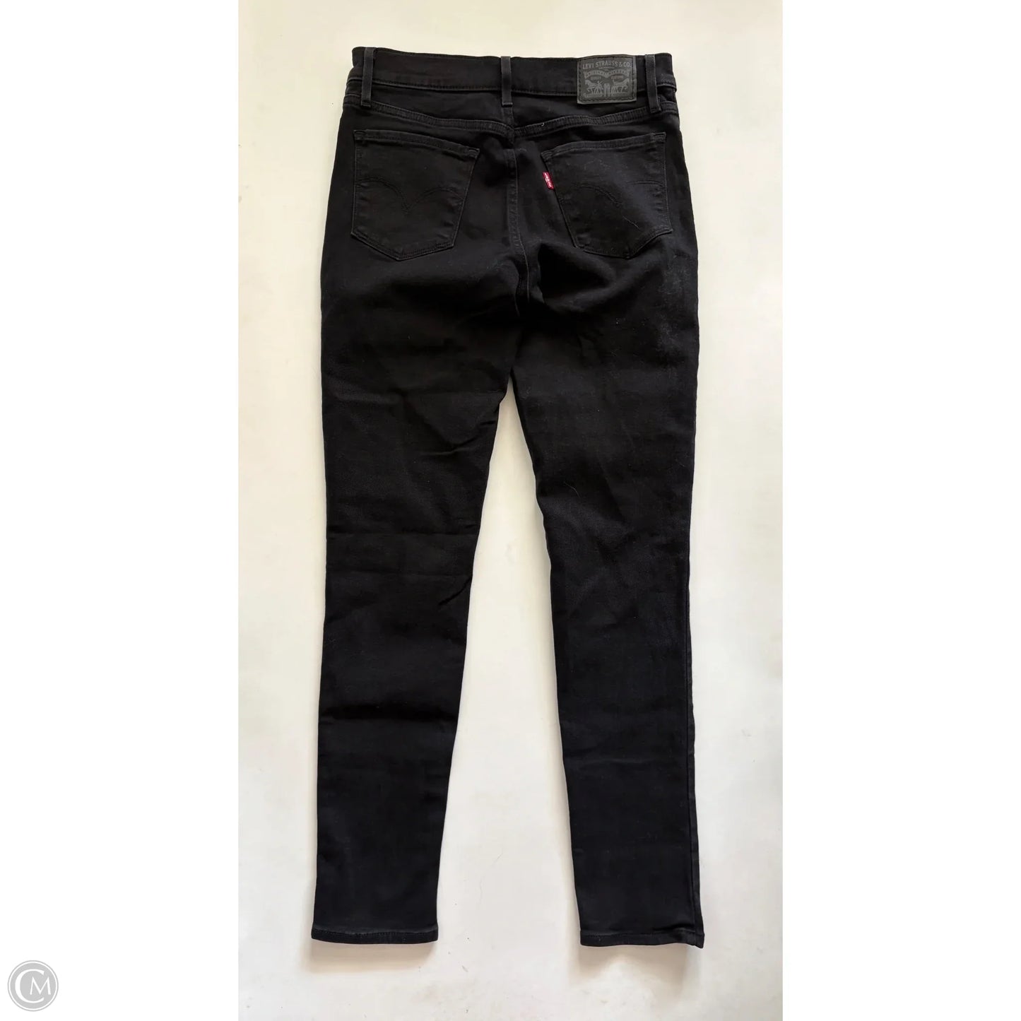 Jeans Skinny By Levis In Black, Size: 4