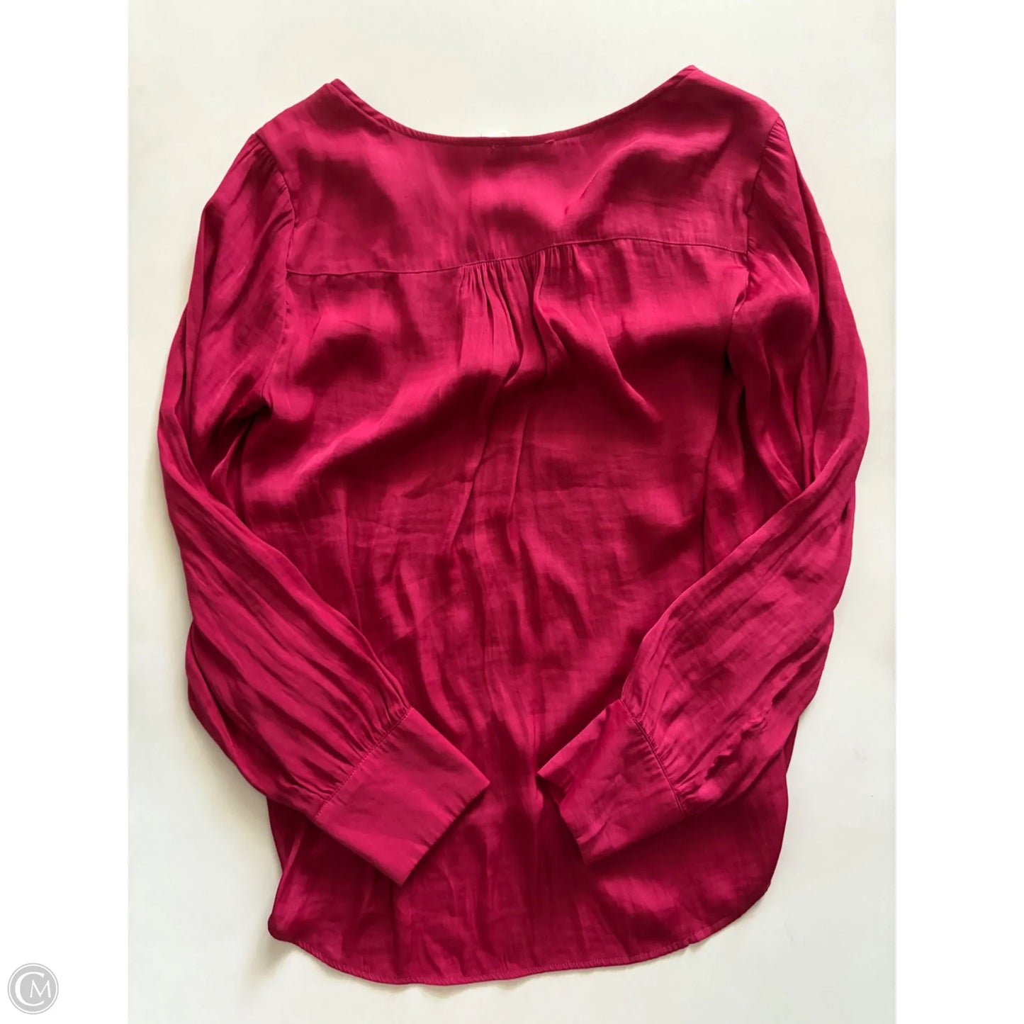 Blouse Long Sleeve By Maison Damelie In Red, Size: M