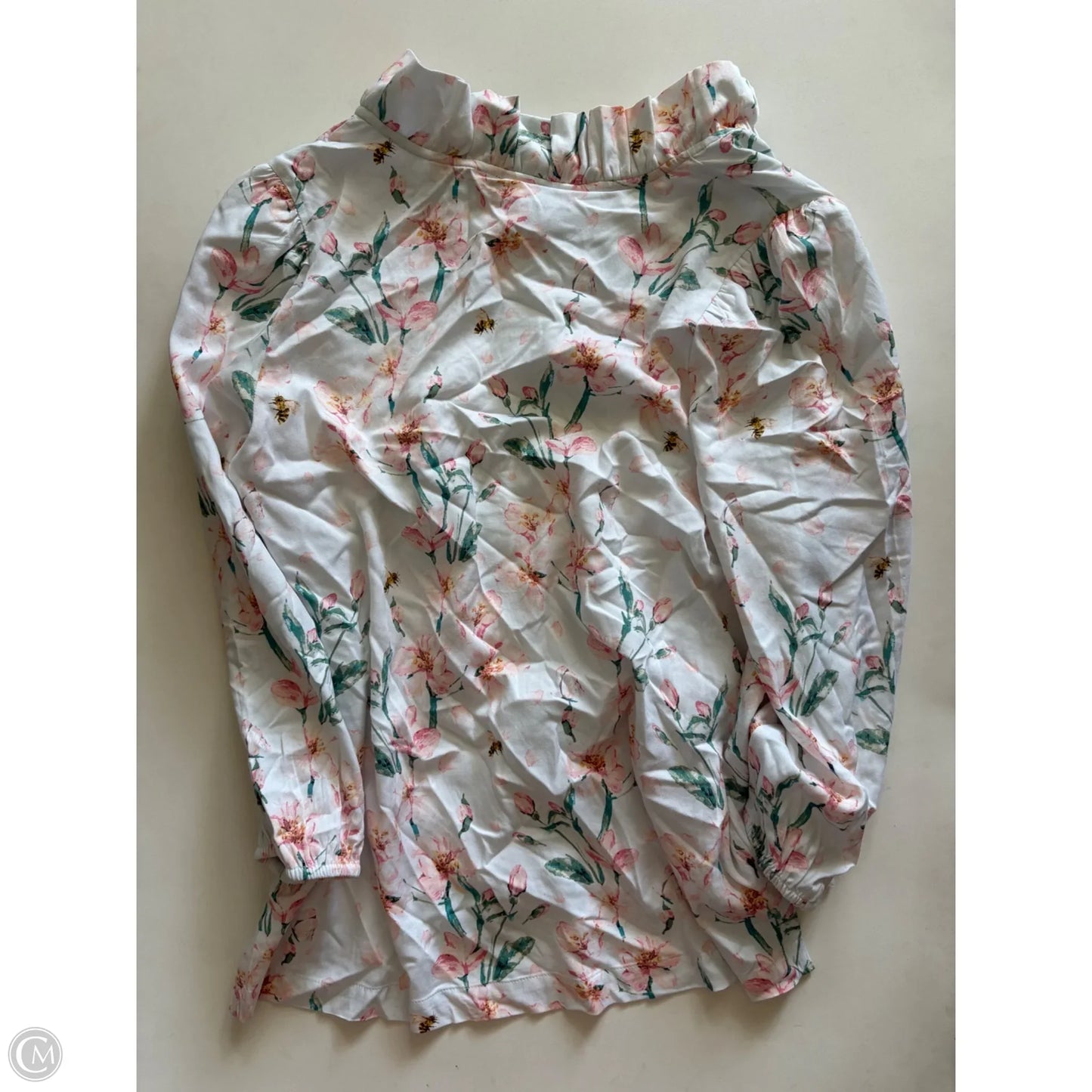 Top Long Sleeve By Crown And Ivy In Floral Print, Size: M
