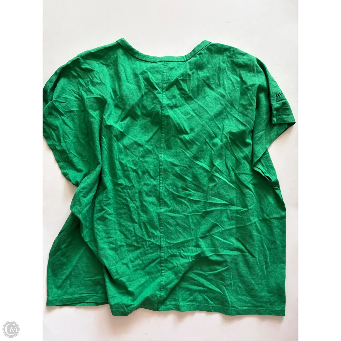 Top Short Sleeve By Ann Taylor In Green, Size: 2x