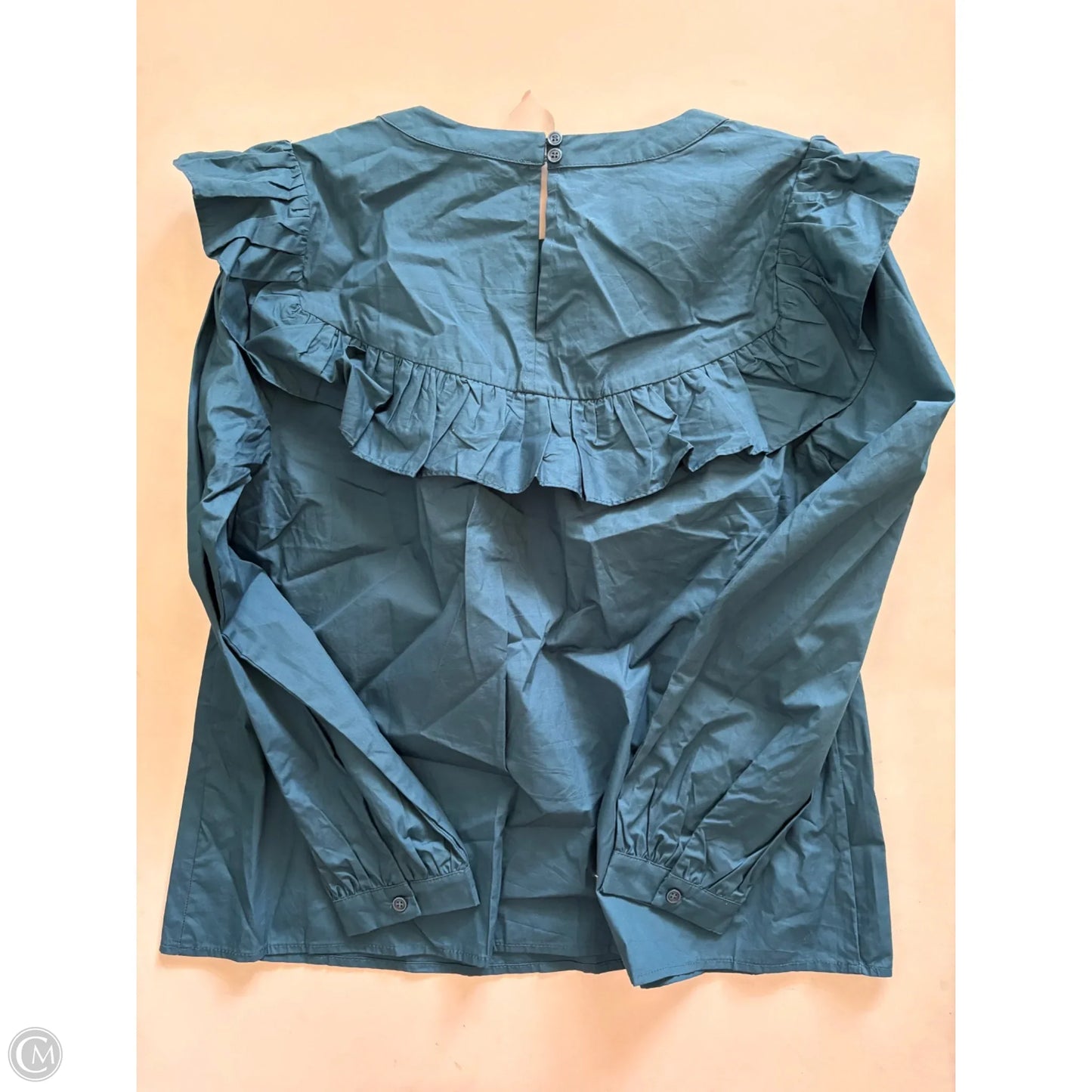 Top Long Sleeve By Jodifl In Blue, Size: M