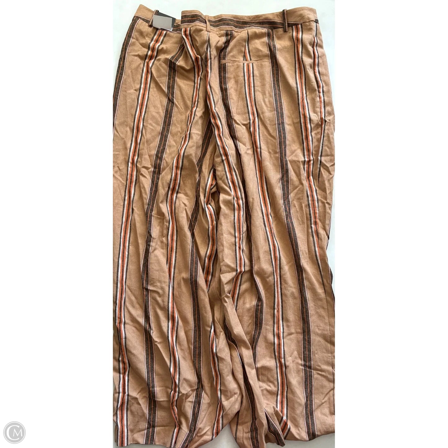 Pants Linen By Worthington In Brown, Size: 14