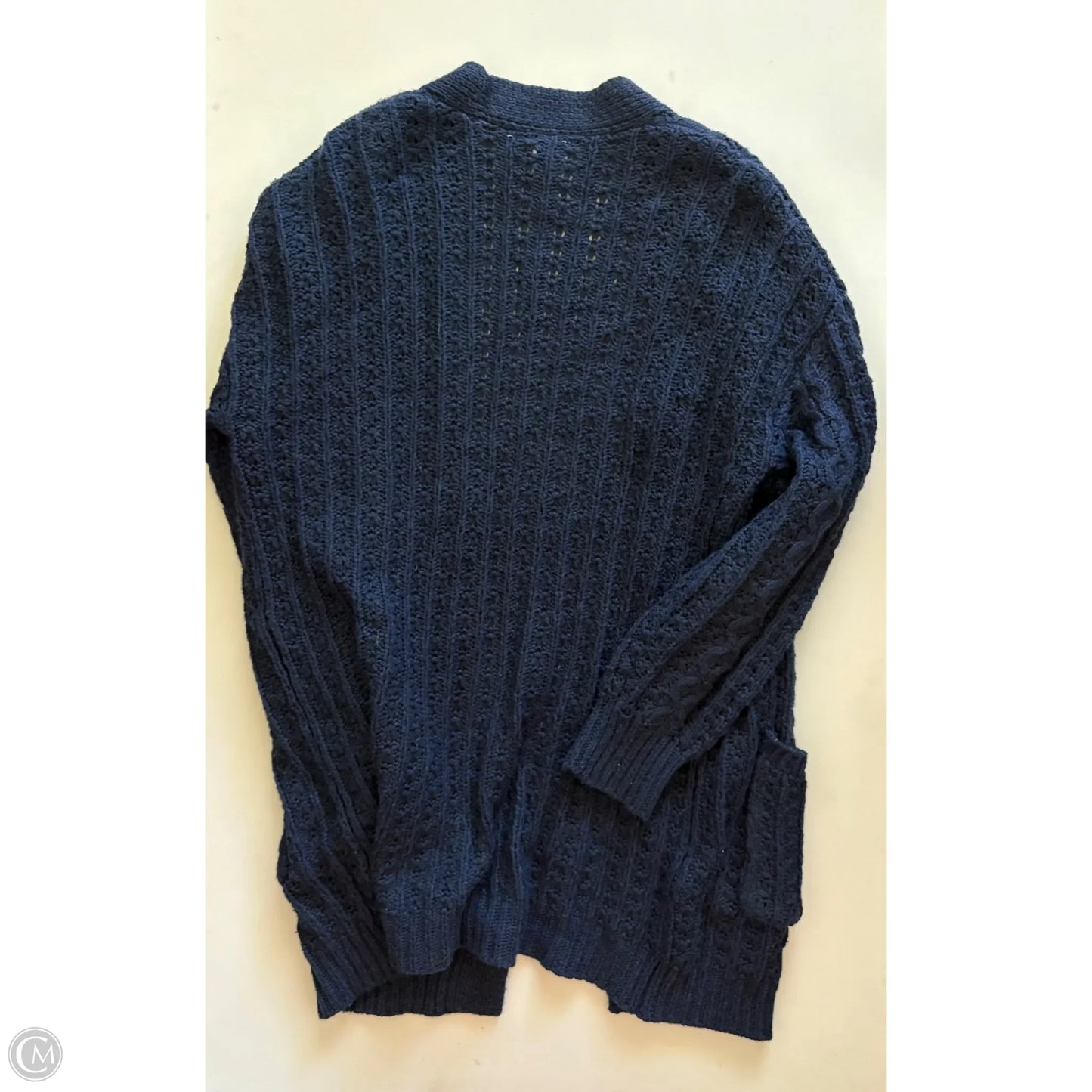 Sweater Cardigan By Time And Tru In Navy, Size: S