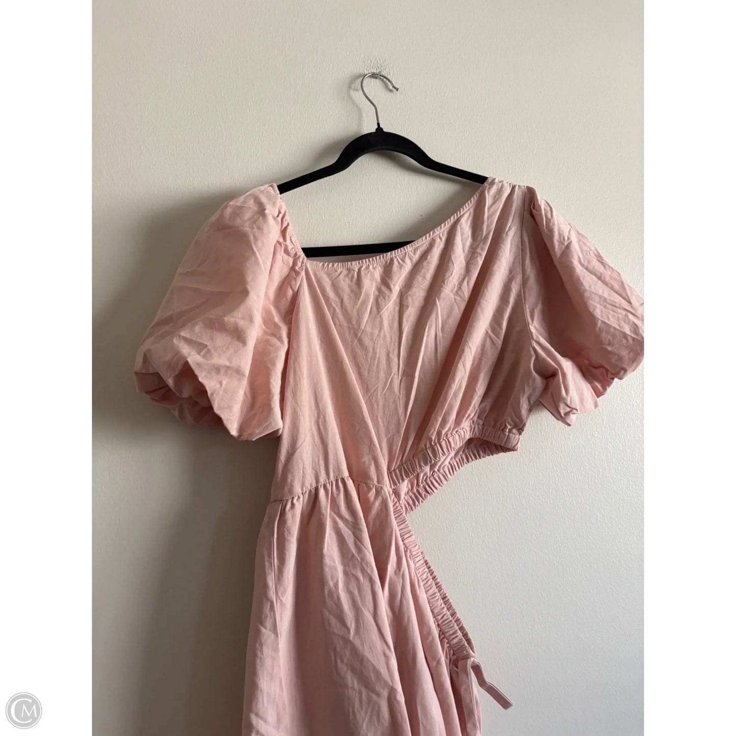 Dress Casual Midi By Kirundo In Peach, Size: L