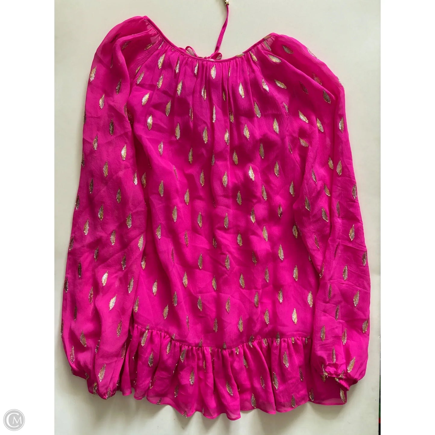 Blouse Designer By Lilly Pulitzer In Pink, Size: L
