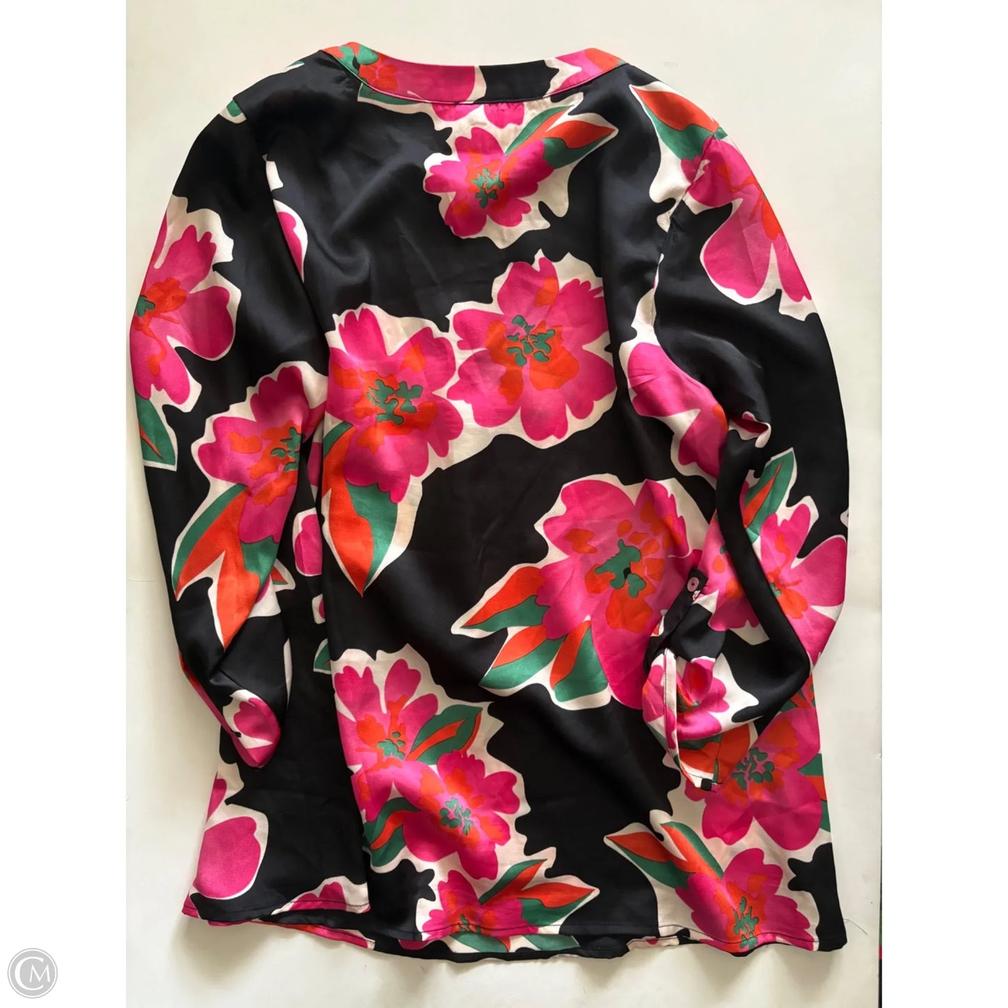 Blouse Long Sleeve By Jodifl In Floral Print, Size: L