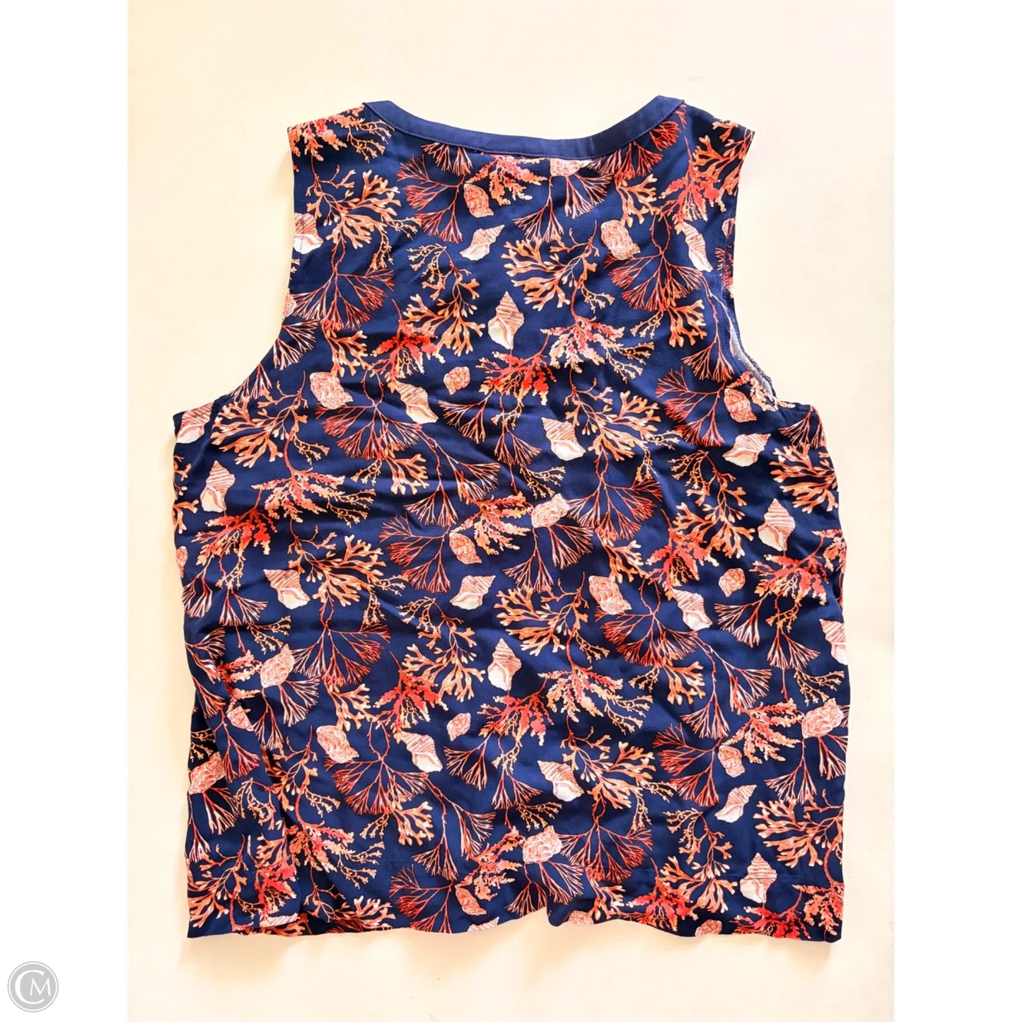 Tank Top By Liz Claiborne In Floral Print, Size: L