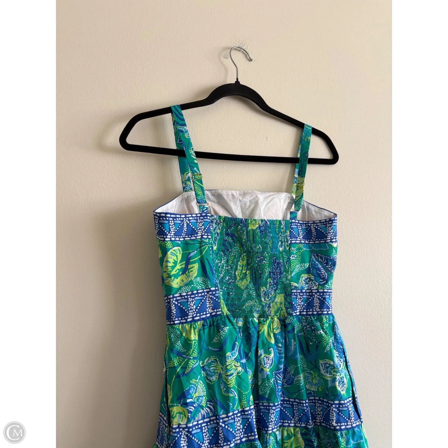 Dress Designer By Lilly Pulitzer In Blue & Green, Size: 2