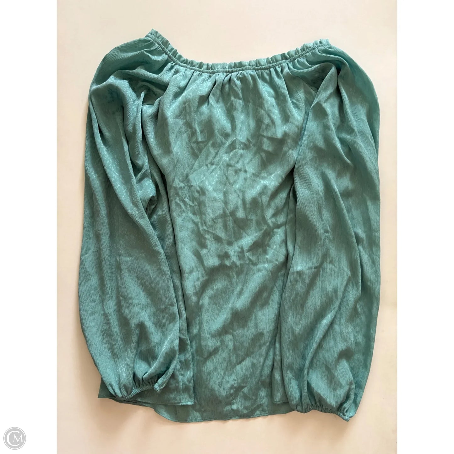 Blouse Long Sleeve By Lc Lauren Conrad In Green, Size: Xl