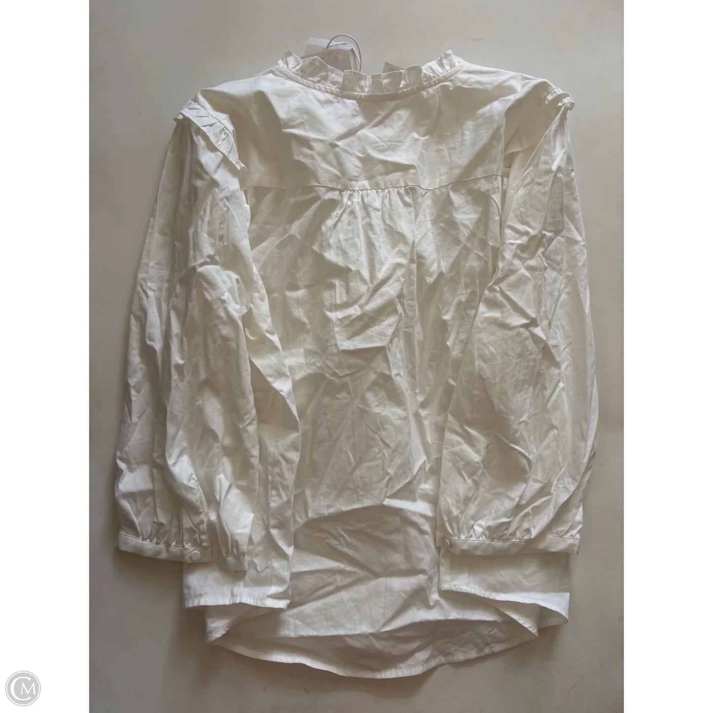 Top Long Sleeve By Lc Lauren Conrad In White, Size: 2x