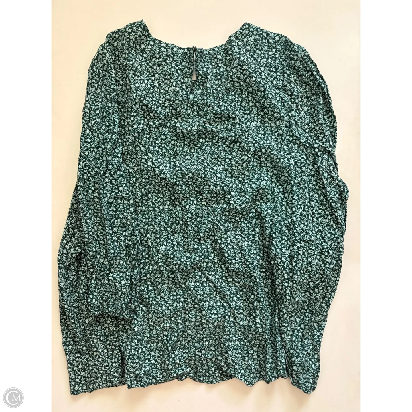Top Long Sleeve By Croft And Barrow In Green, Size: 3x