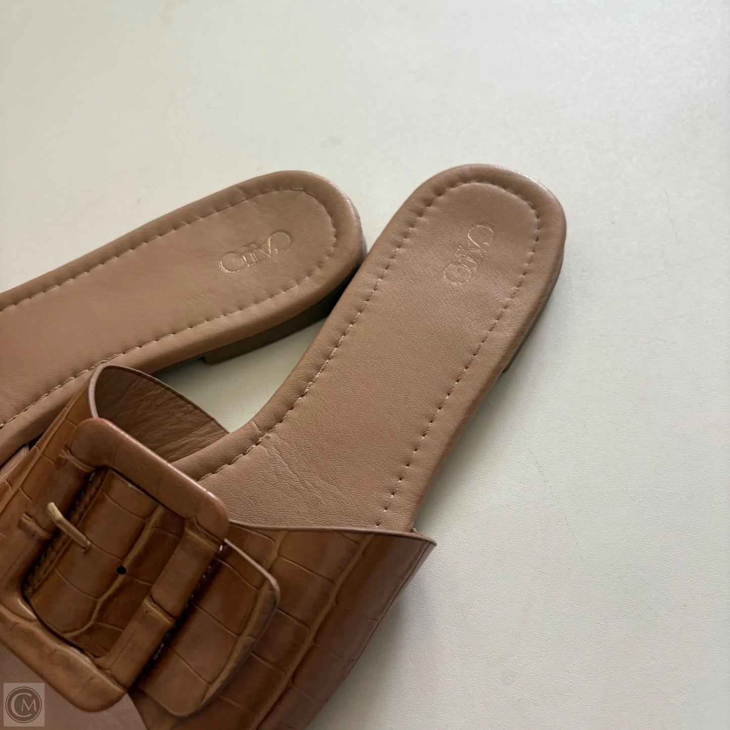 Sandals Flip Flops By Cato In Brown, Size: 10