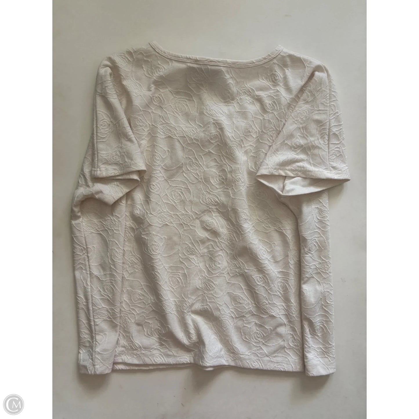 Top Short Sleeve By Rose And Olive In Cream, Size: Xl