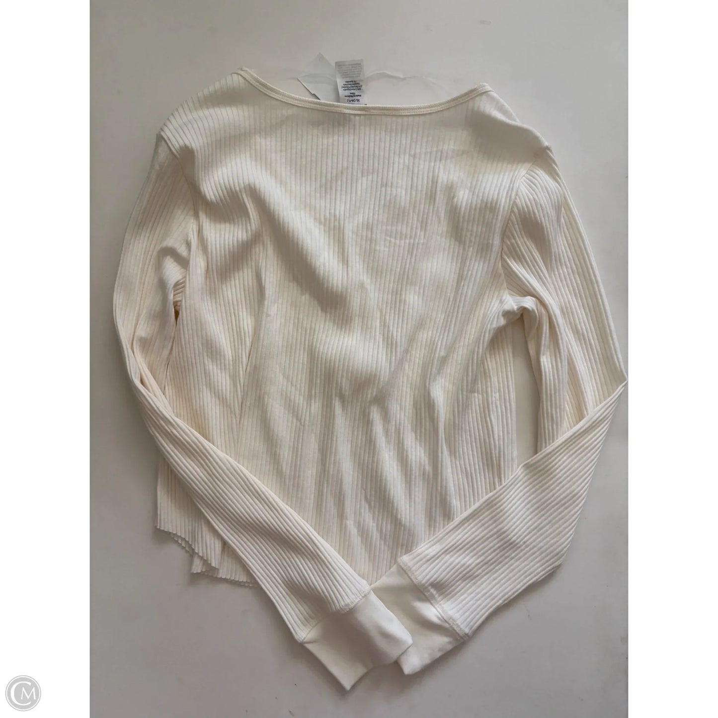 Top Long Sleeve By No Boundaries In Cream, Size: Xxsp