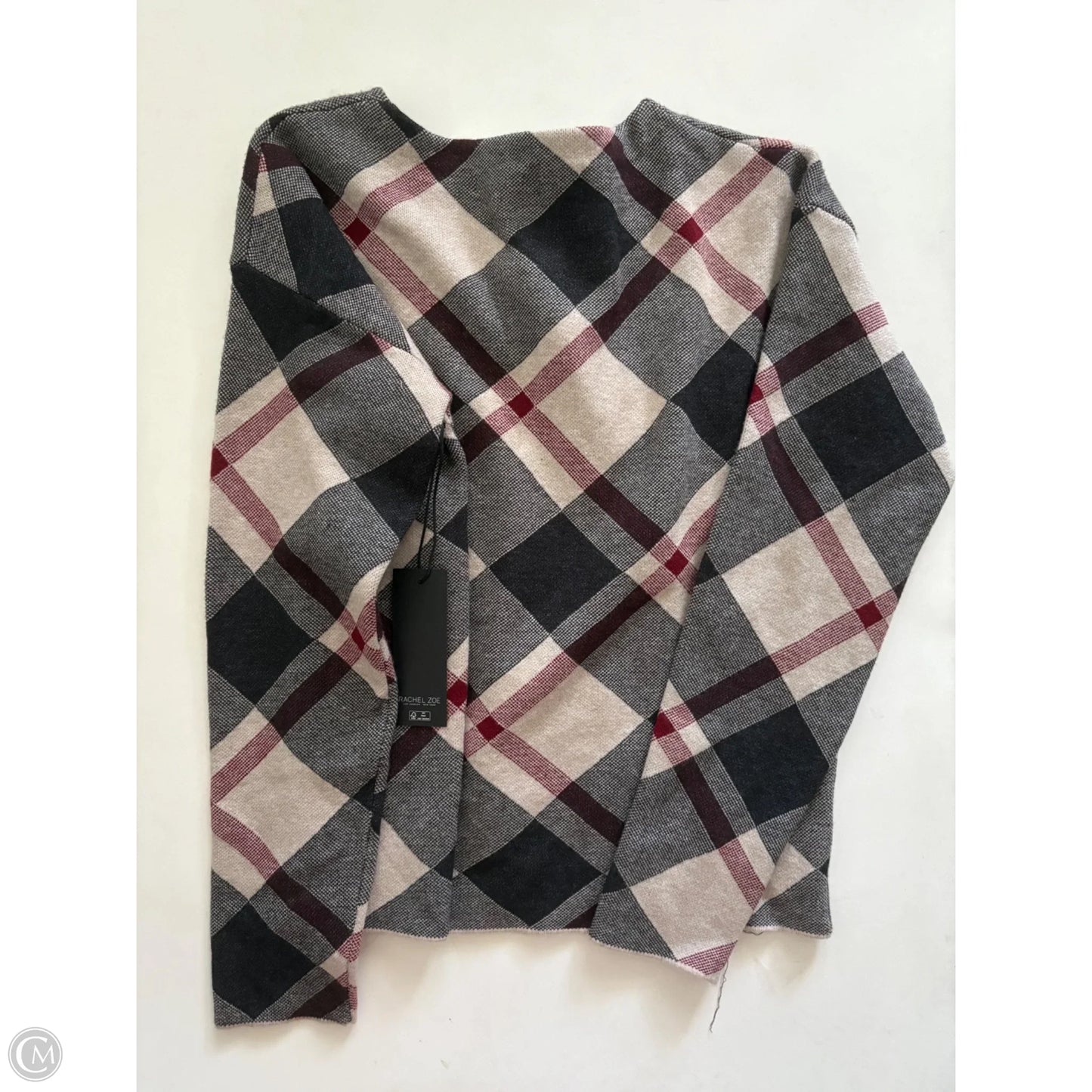 Sweater By Rachel Zoe In Plaid Pattern, Size: S