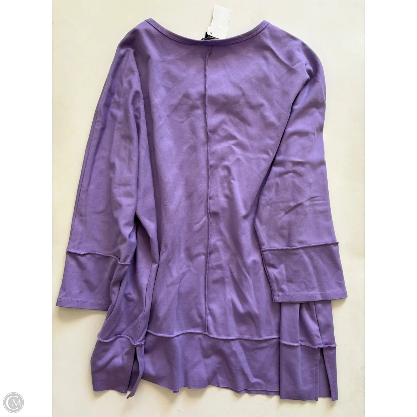 Top Long Sleeve By Jones New York In Purple, Size: 1x