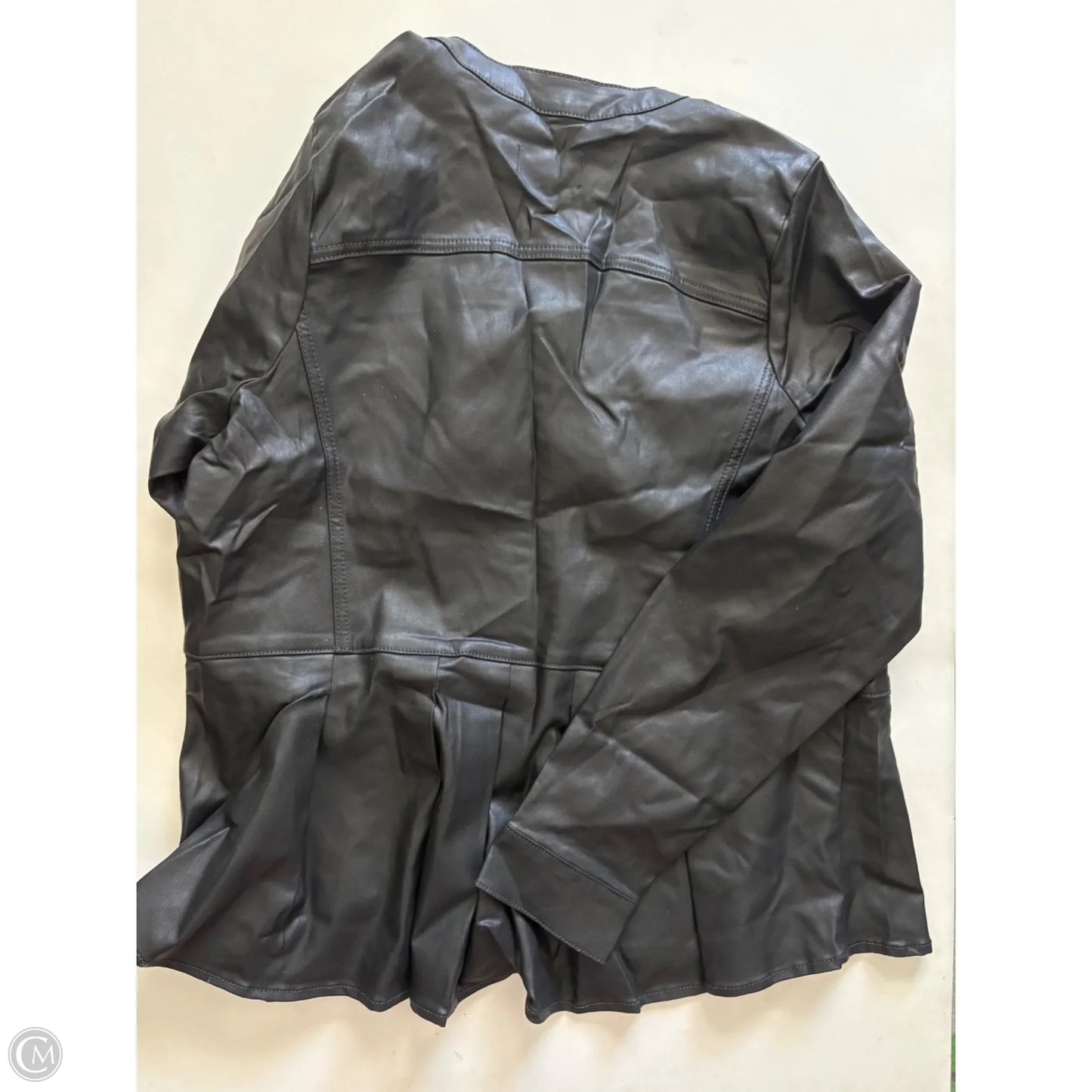 Jacket Moto By Susan Graver In Black, Size: L