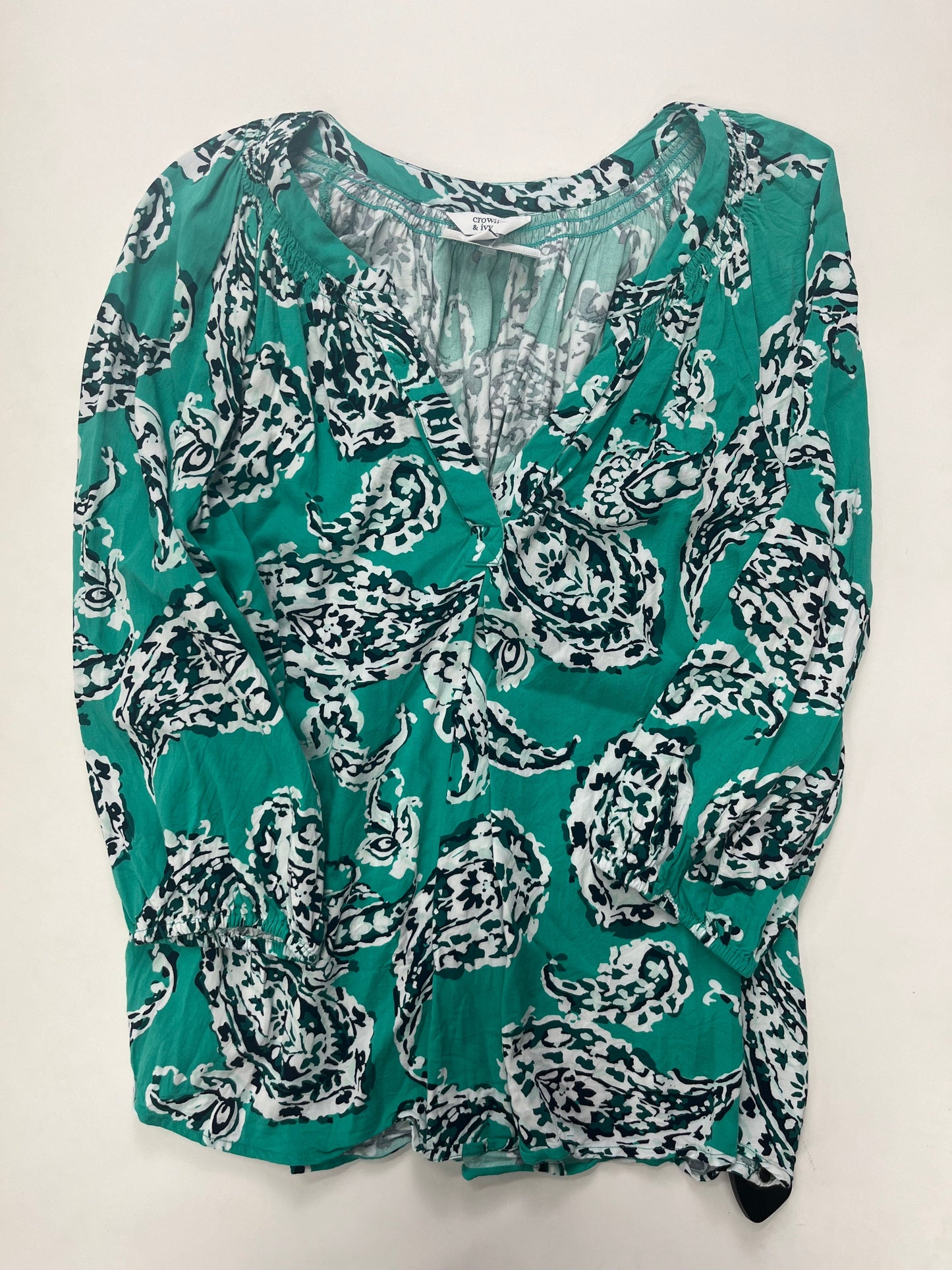 Blouse Long Sleeve By Crown And Ivy Size: M