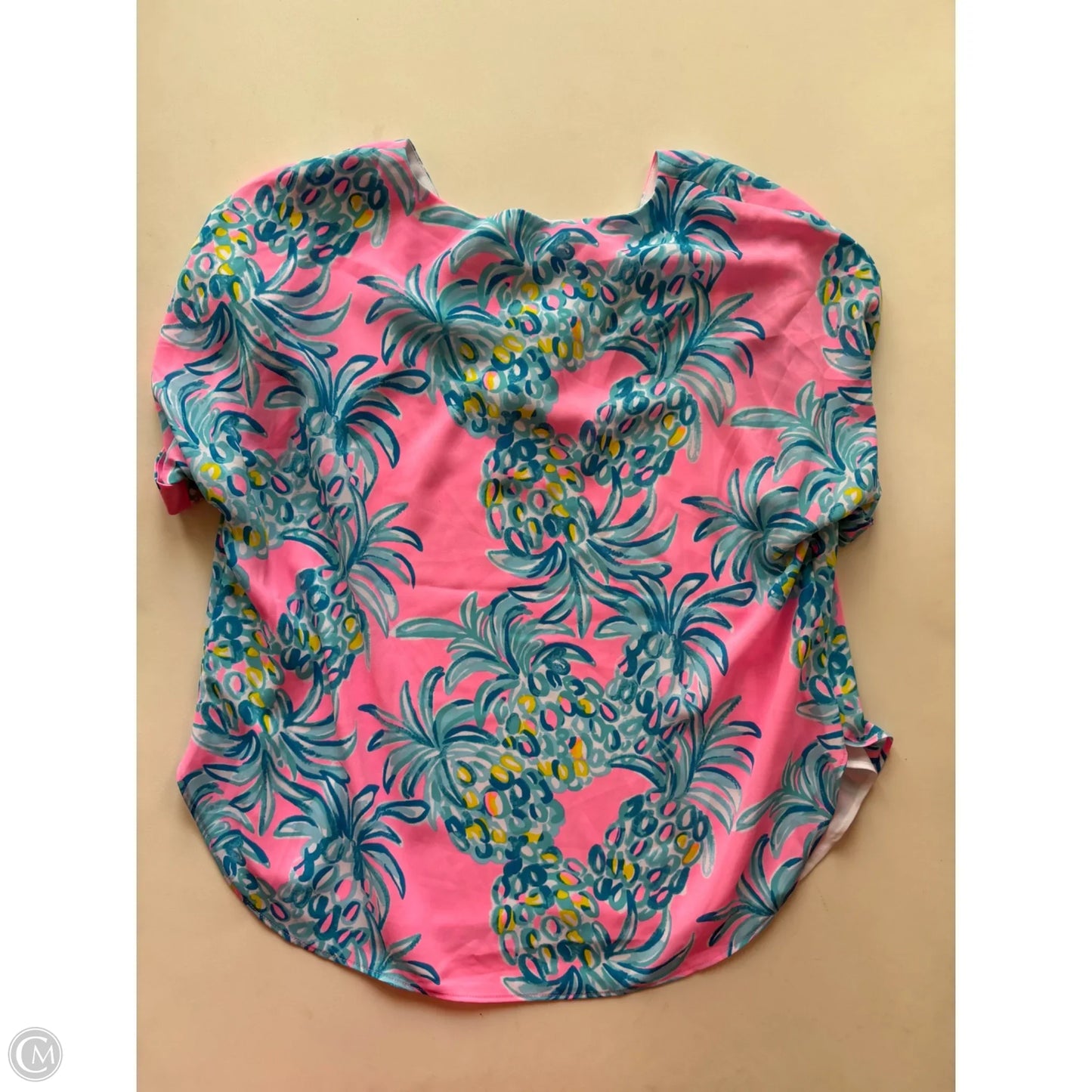 Top Short Sleeve Designer By Lilly Pulitzer In Pink, Size: Xxs