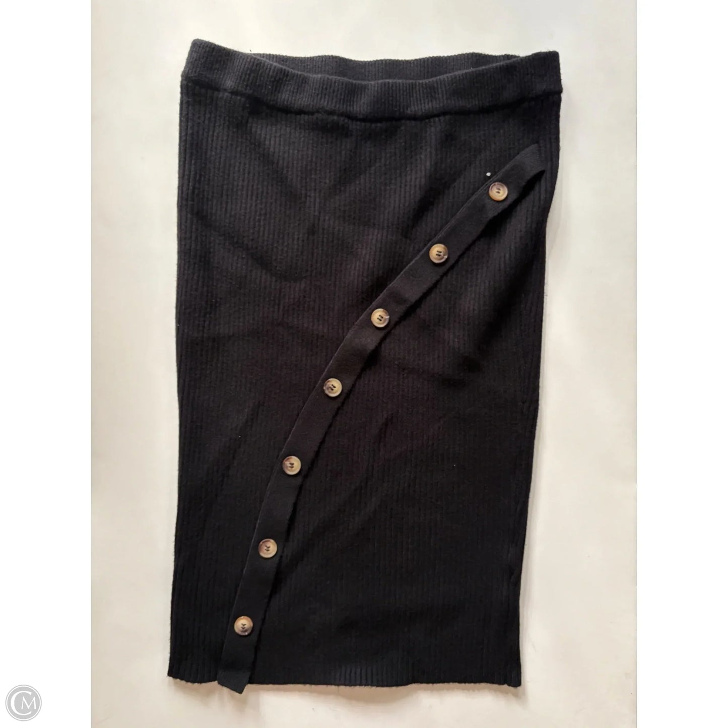 Skirt Midi By Sam Edelman In Black, Size: Xl