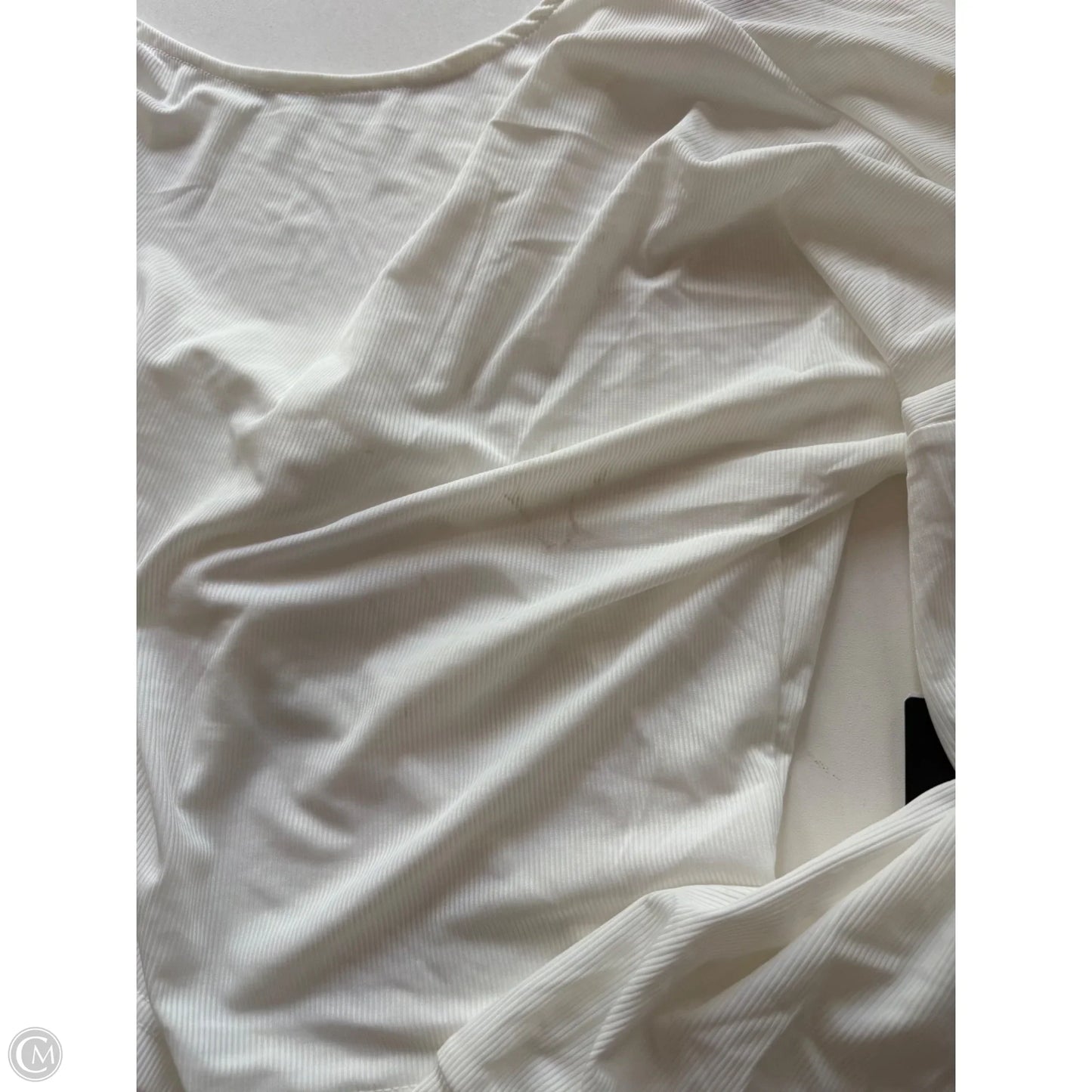 Athletic Top Long Sleeve Crewneck By kimberly In White, Size: L