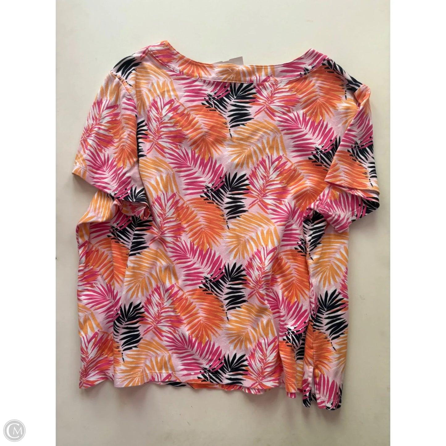 Blouse Short Sleeve By Kim Rogers In Pink, Size: 2x