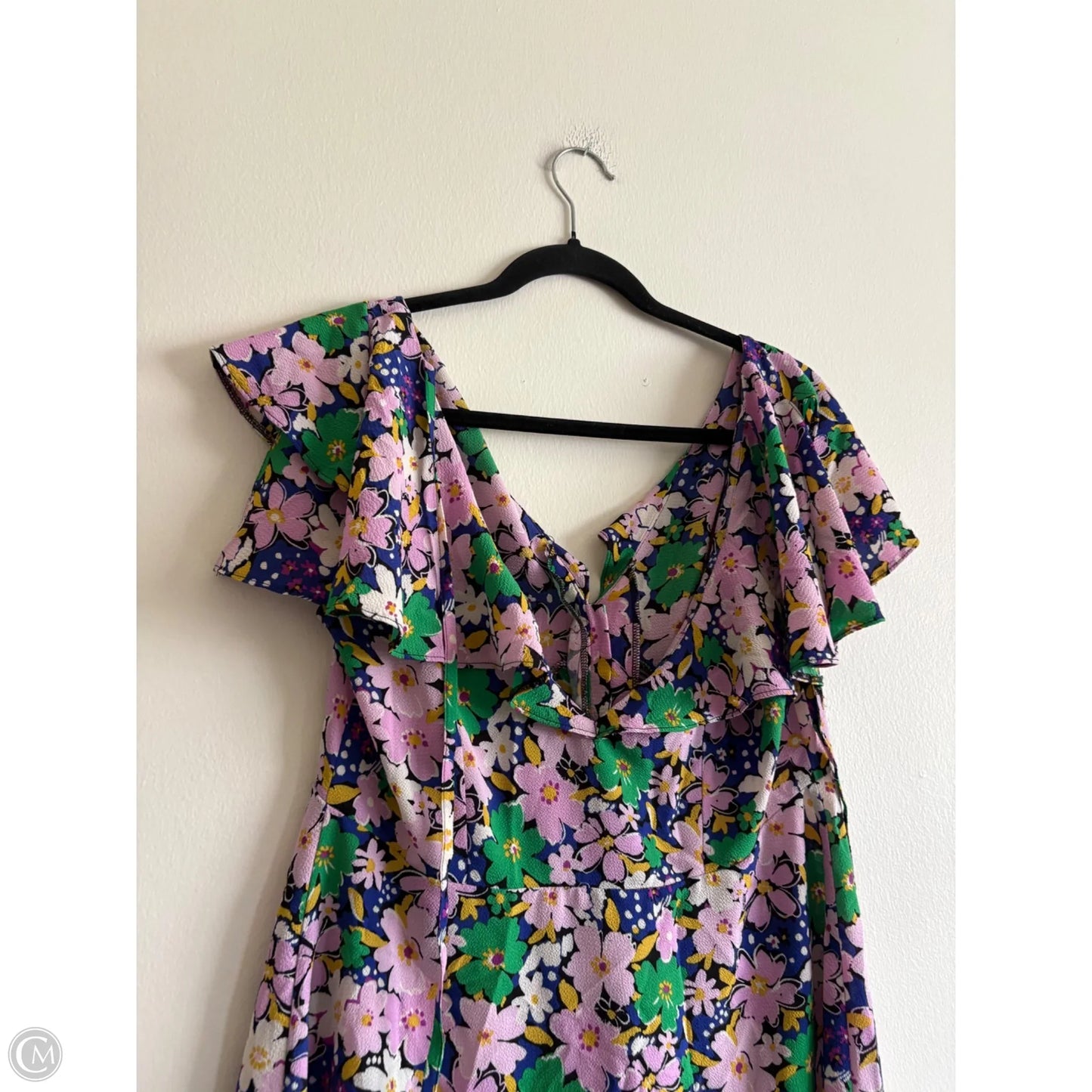 Dress Casual Midi By Asos In Floral Print, Size: 8