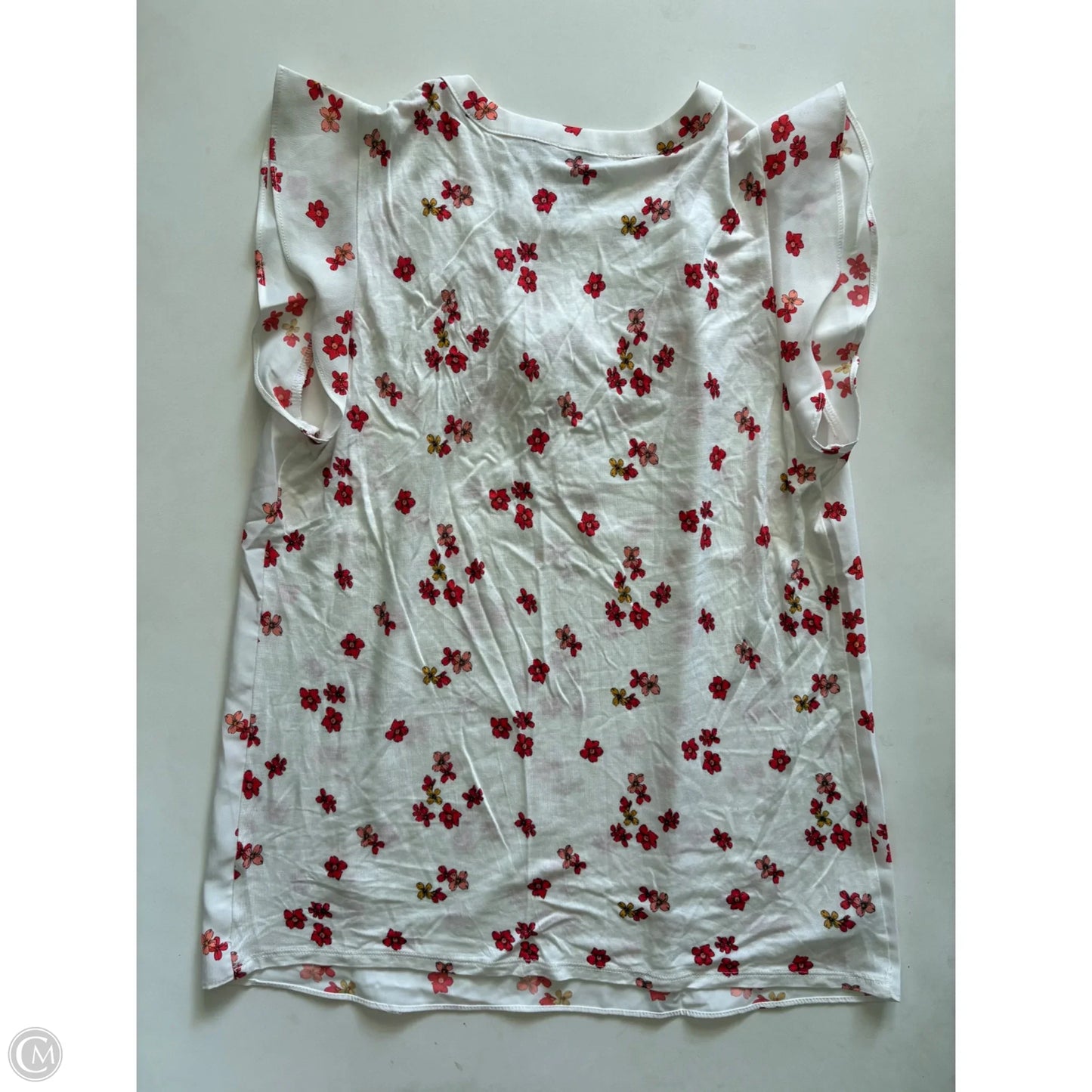 Blouse Short Sleeve By Loft In White, Size: M