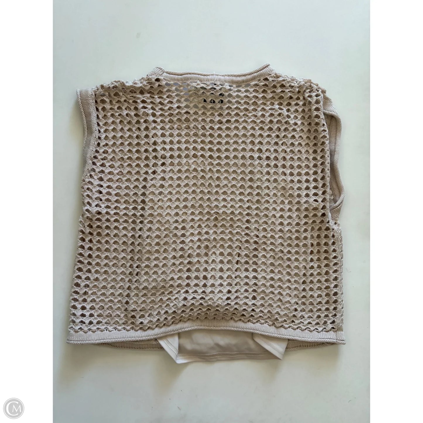 Sweater Short Sleeve By Steve Madden In Cream, Size: M